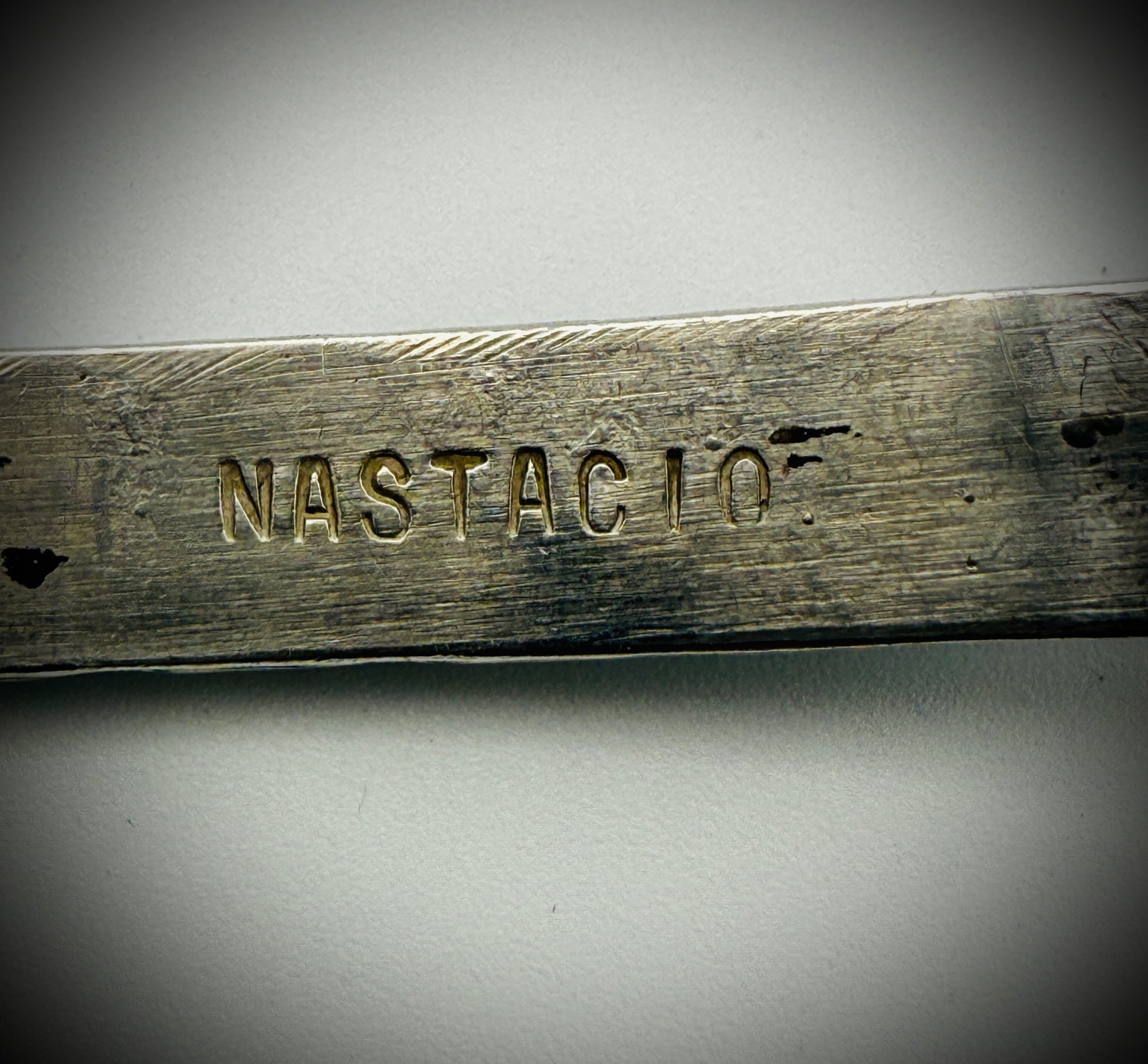 Sterling Silver Turquoise Cuff — Signed NASTACIO