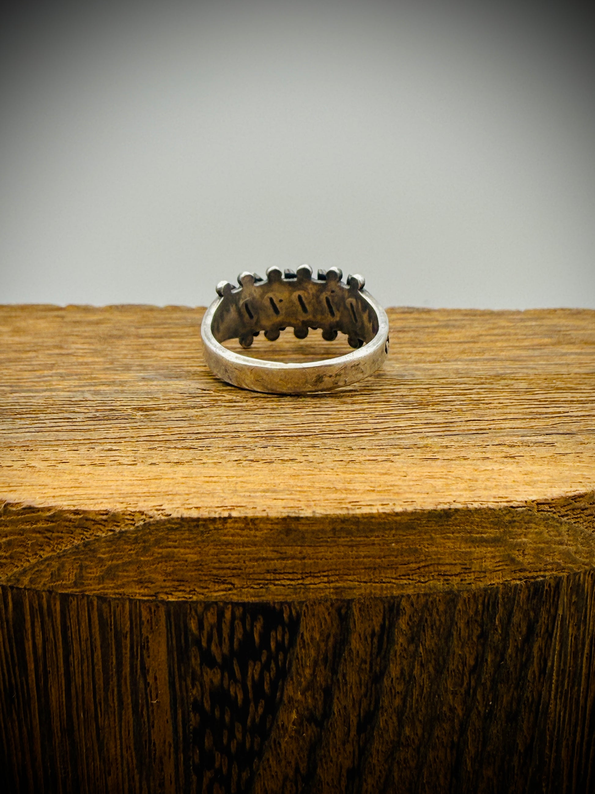 Vintage Bell Trading Post Turquoise Needlepoint Ring – Size 6.5