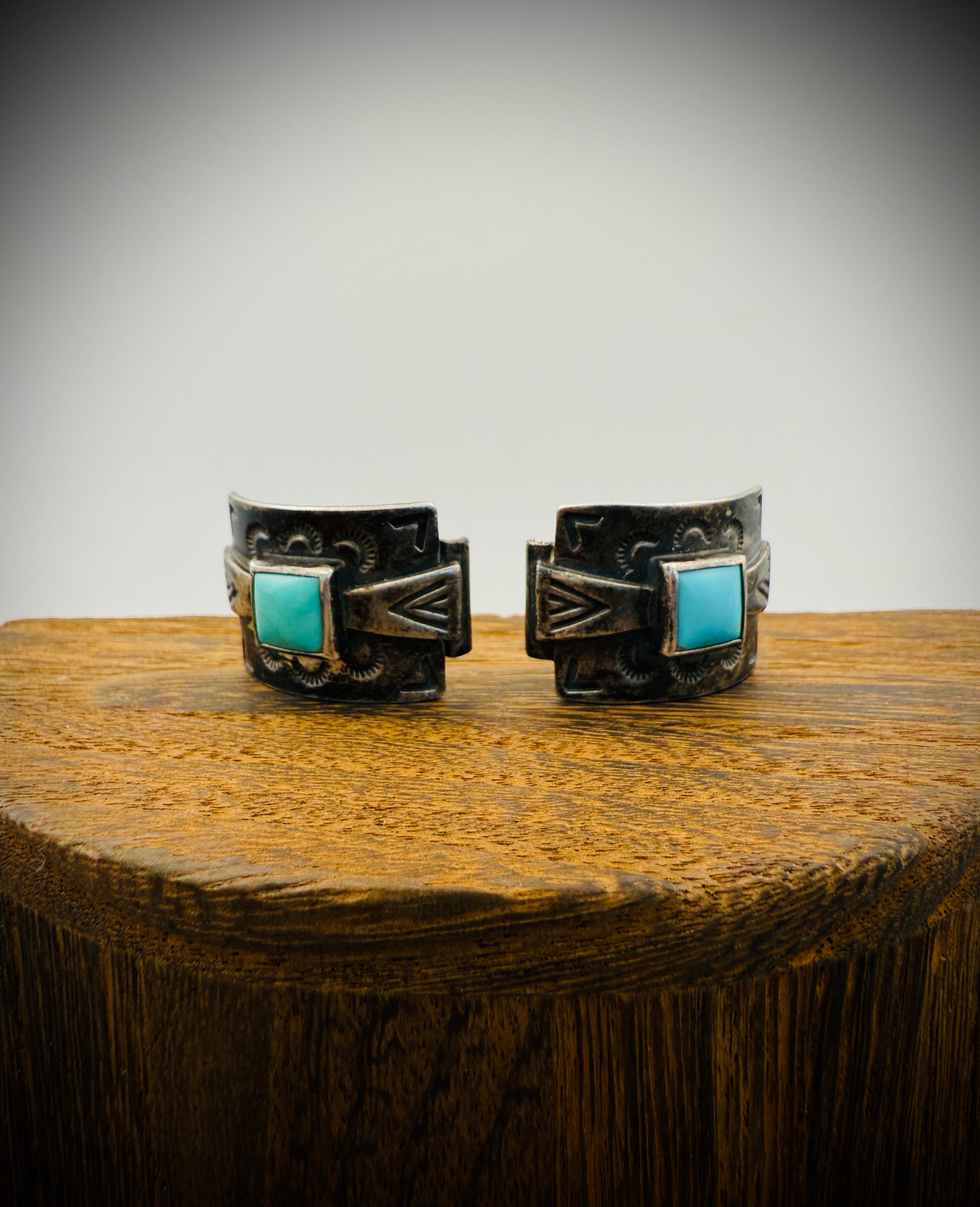 Sterling Silver Turquoise Watch Tips