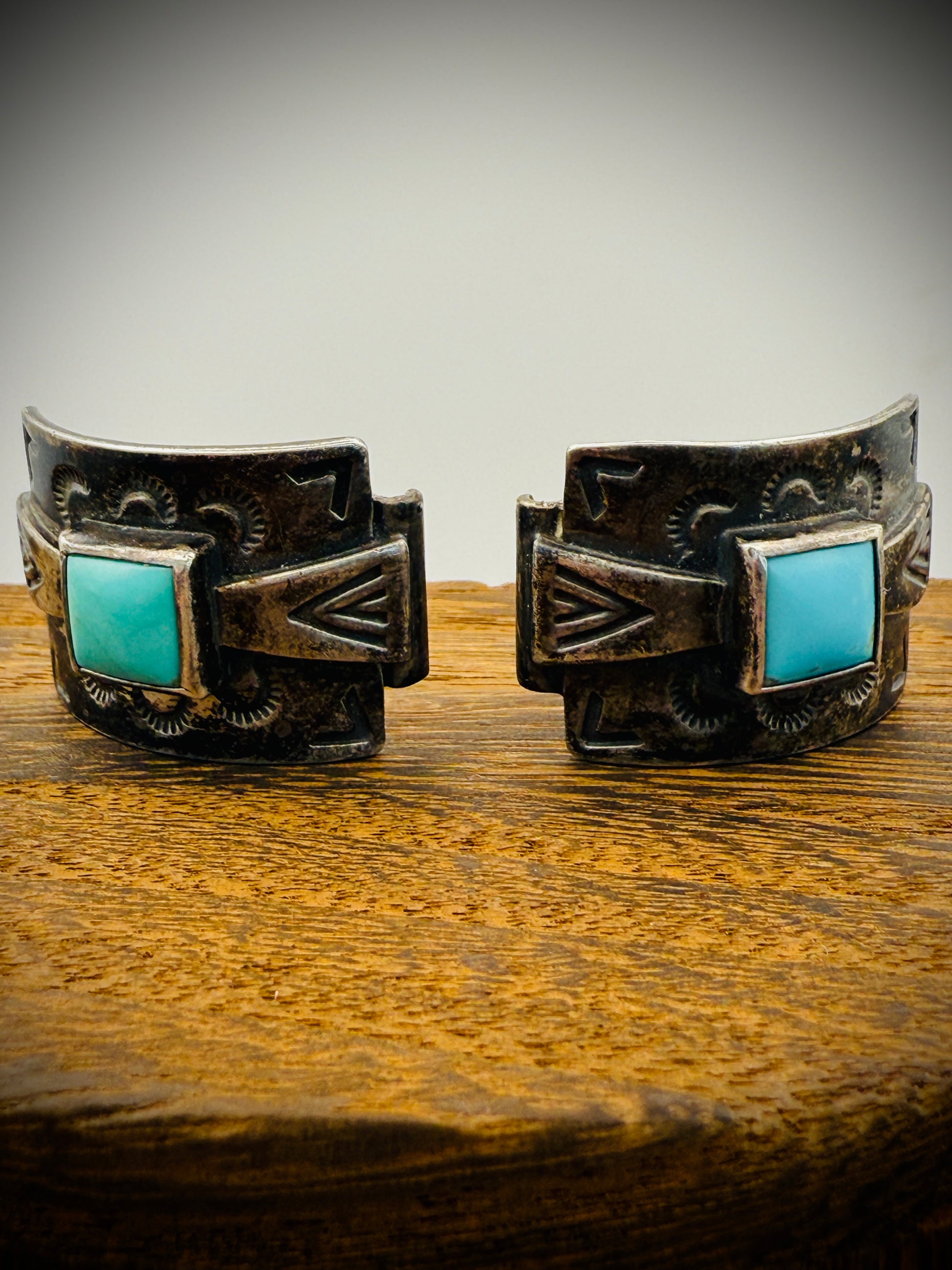 Sterling Silver Turquoise Watch Tips