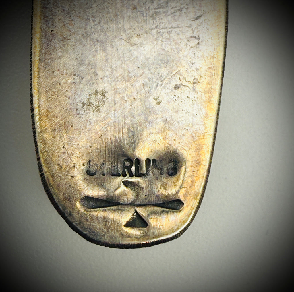 Vintage Hopi Overlay Sterling Silver Earrings – Deer & Symbol Design – 1.25"