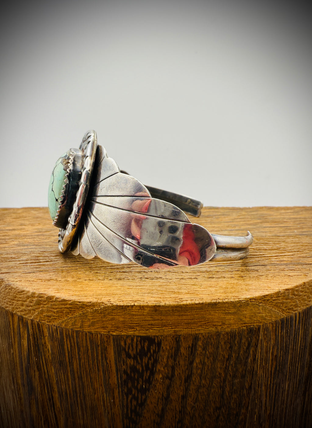 Sterling Silver Cuff – Dry Creek Turquoise – Artist Stamped