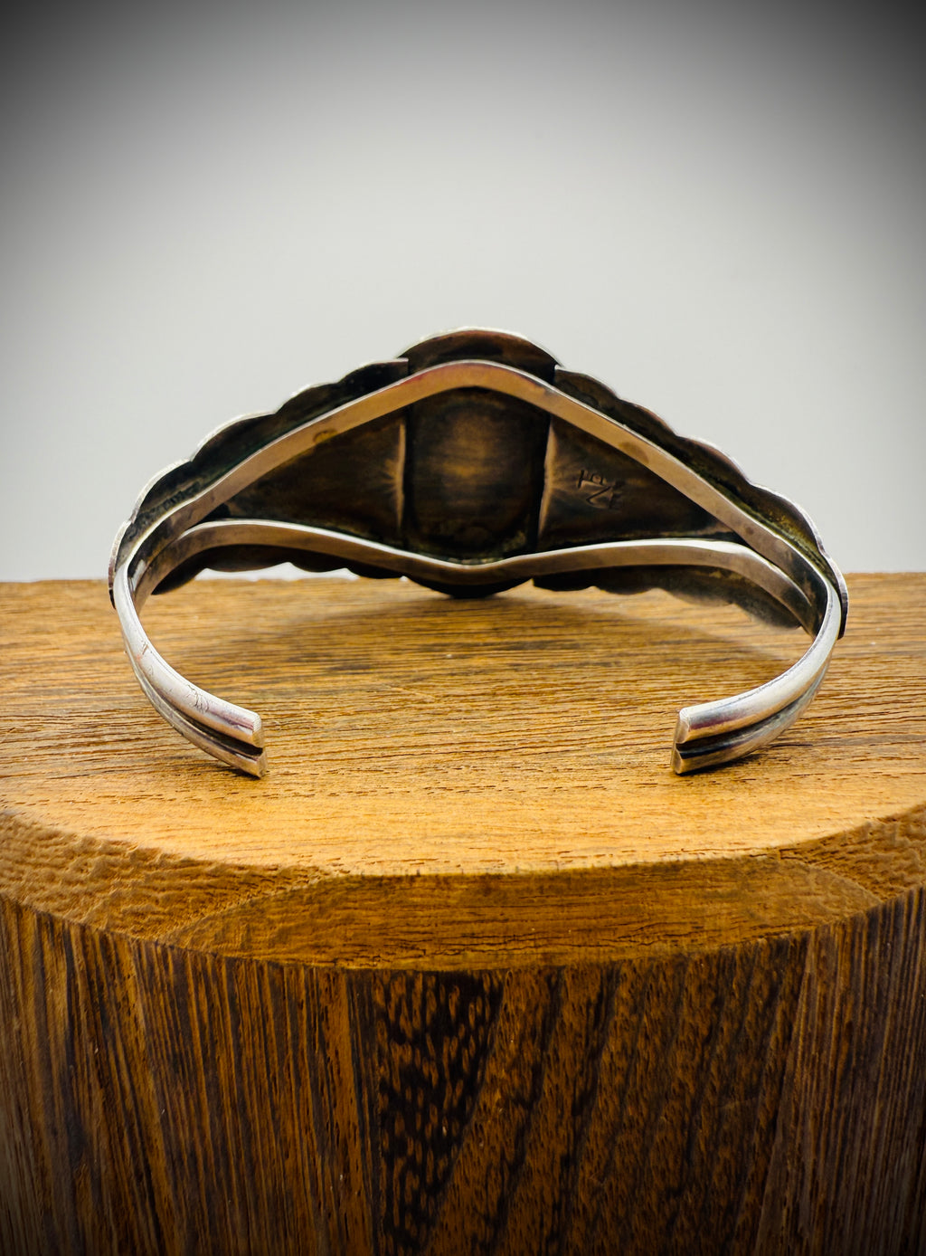 Sterling Silver Cuff – Dry Creek Turquoise – Artist Stamped