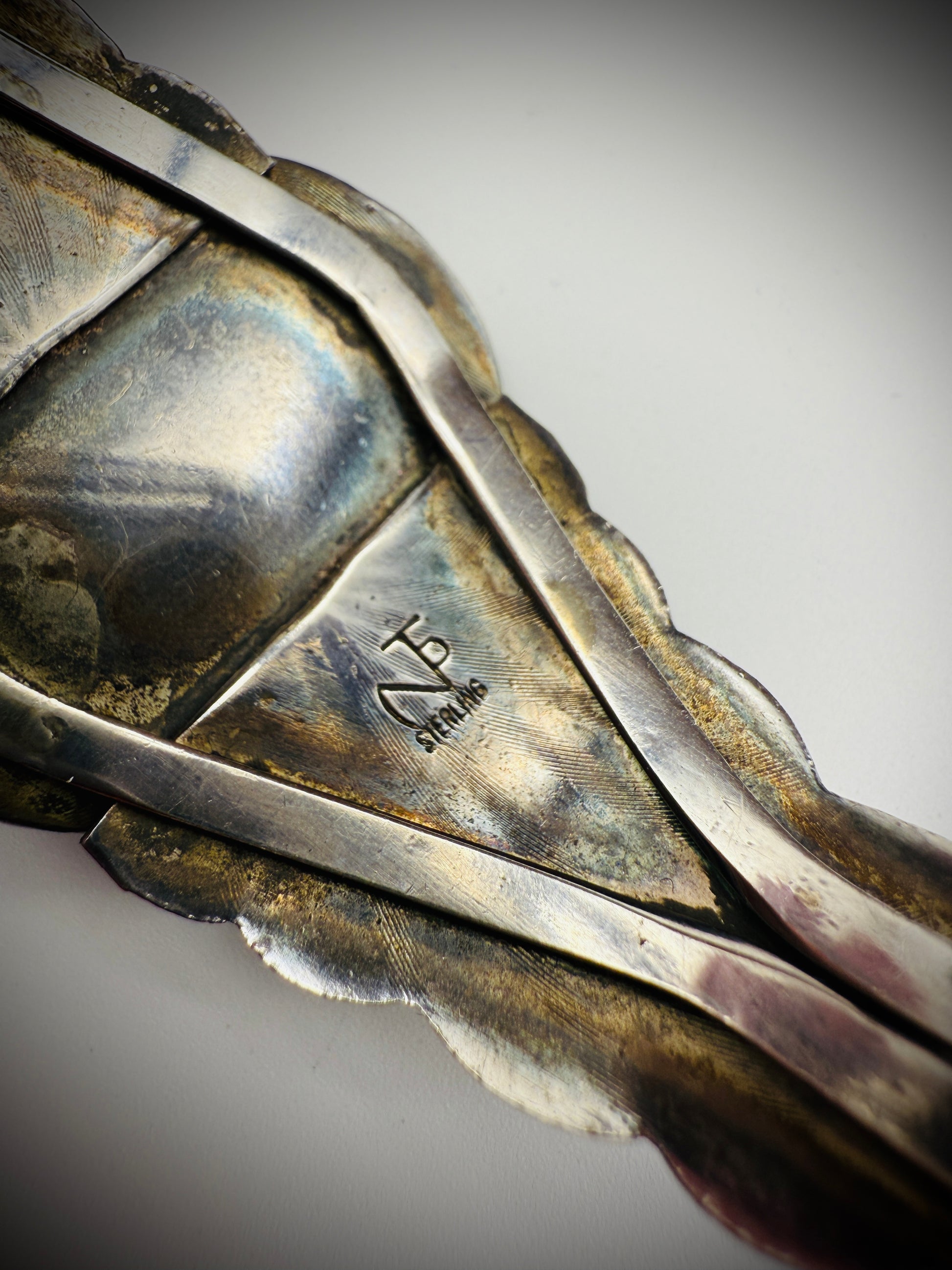 Sterling Silver Cuff – Dry Creek Turquoise – Artist Stamped