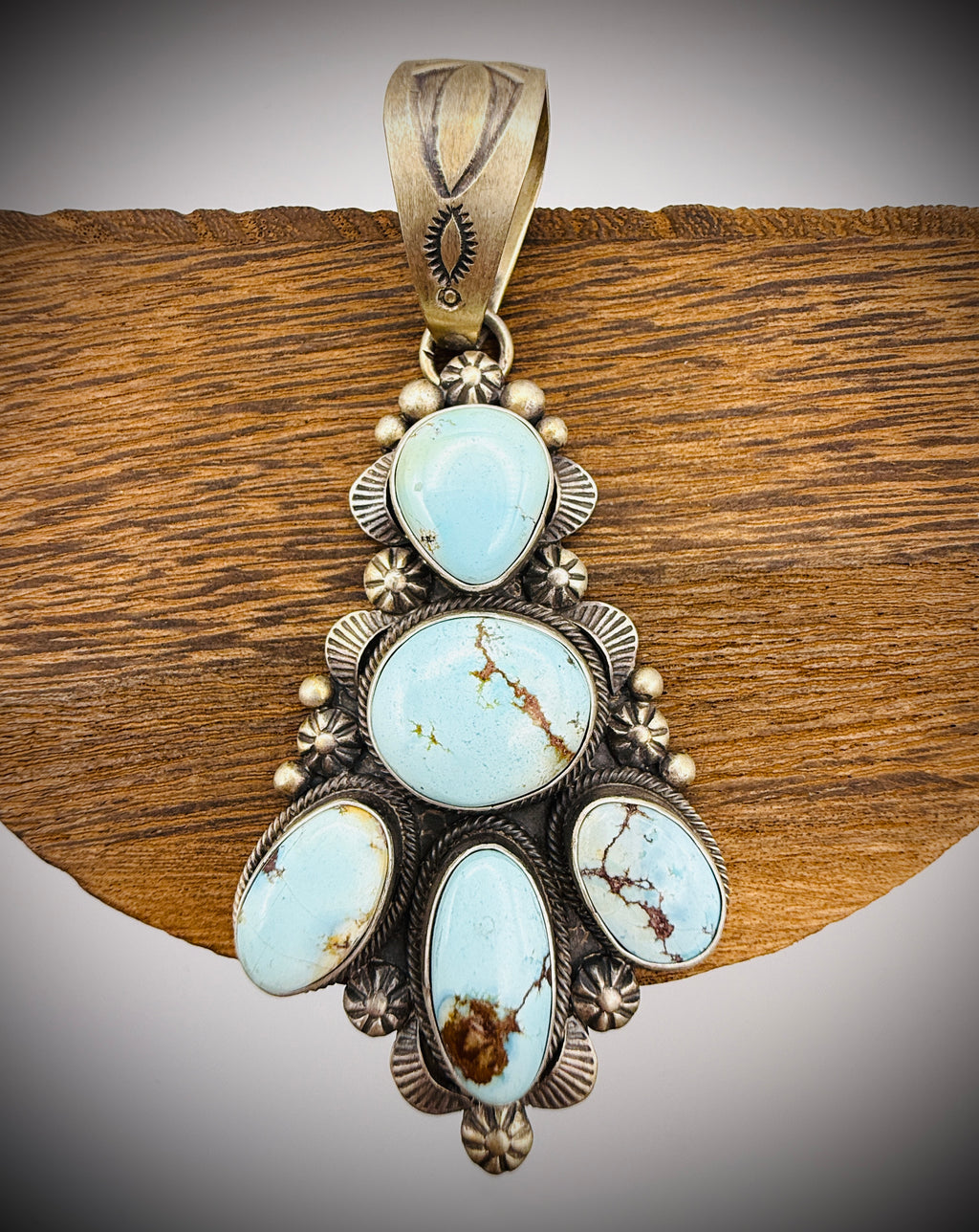 Navajo Sterling Silver Pendant by Eli Skeets – Golden Hills Turquoise