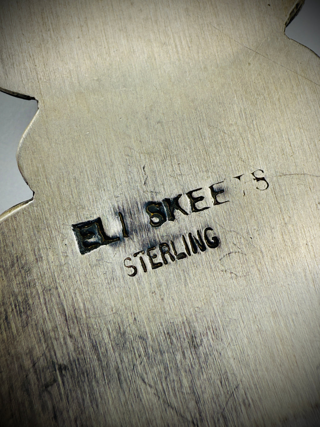 Navajo Sterling Silver Pendant by Eli Skeets – Golden Hills Turquoise