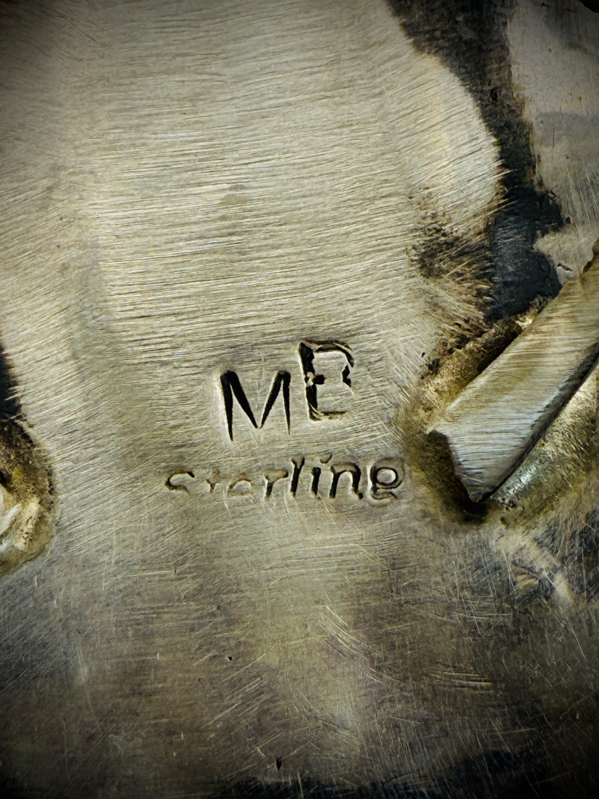 Navajo Sterling Silver Cluster Ring – Kingman Turquoise – Mathilda Benally