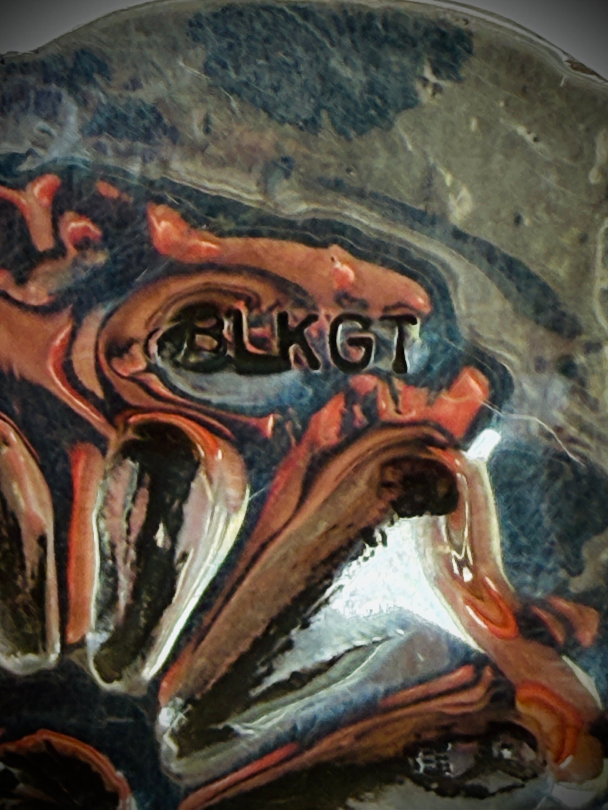 Vintage Navajo Sterling Silver Concho Earrings – Hand Stamped – Signed BLKGT