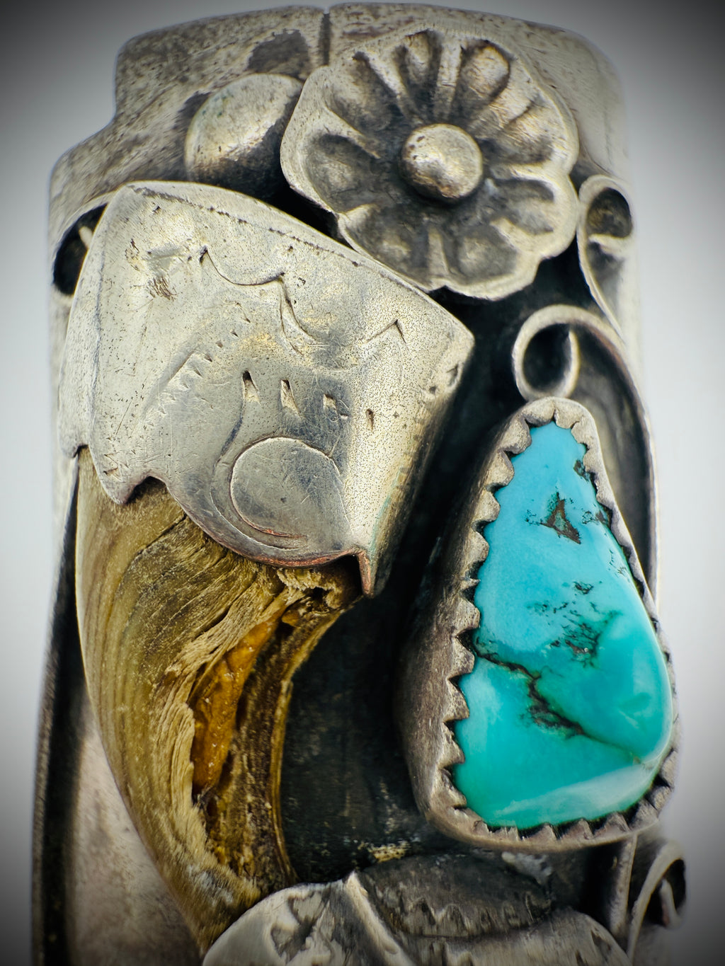 Vintage Navajo Sterling Silver Lighter Cover – Attributed to Thomas Nez