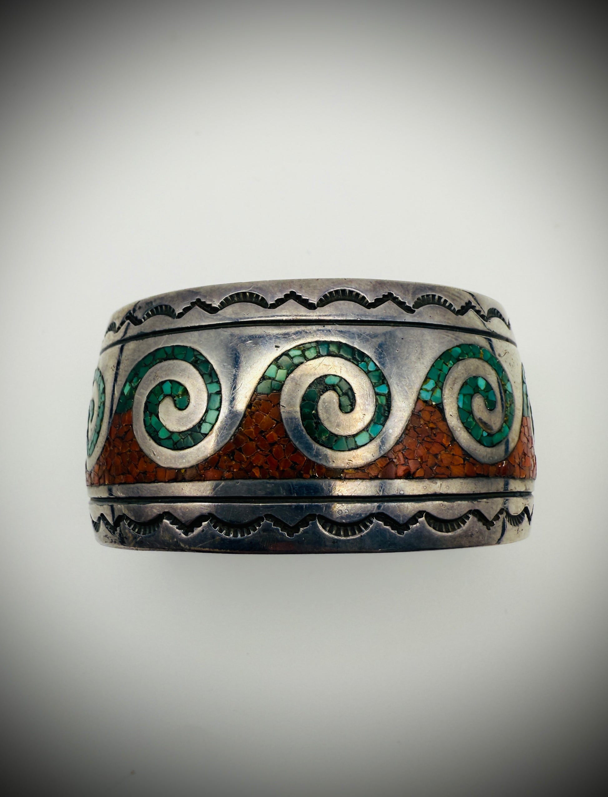 Vintage Navajo Sterling Silver Cuff – Attributed to Juan T. Singer (JTS)
