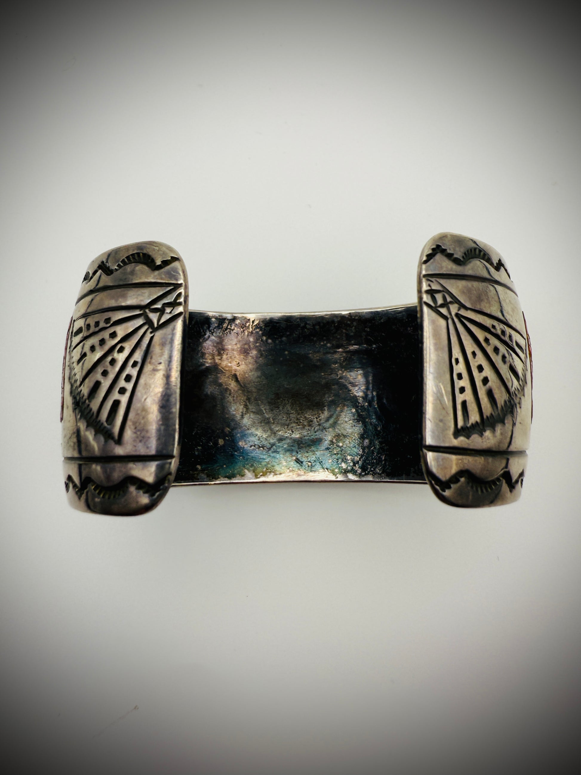 Vintage Navajo Sterling Silver Cuff – Attributed to Juan T. Singer (JTS)