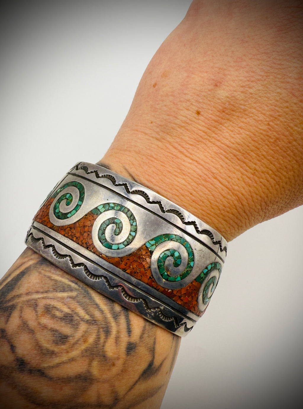 Vintage Navajo Sterling Silver Cuff – Attributed to Juan T. Singer (JTS)