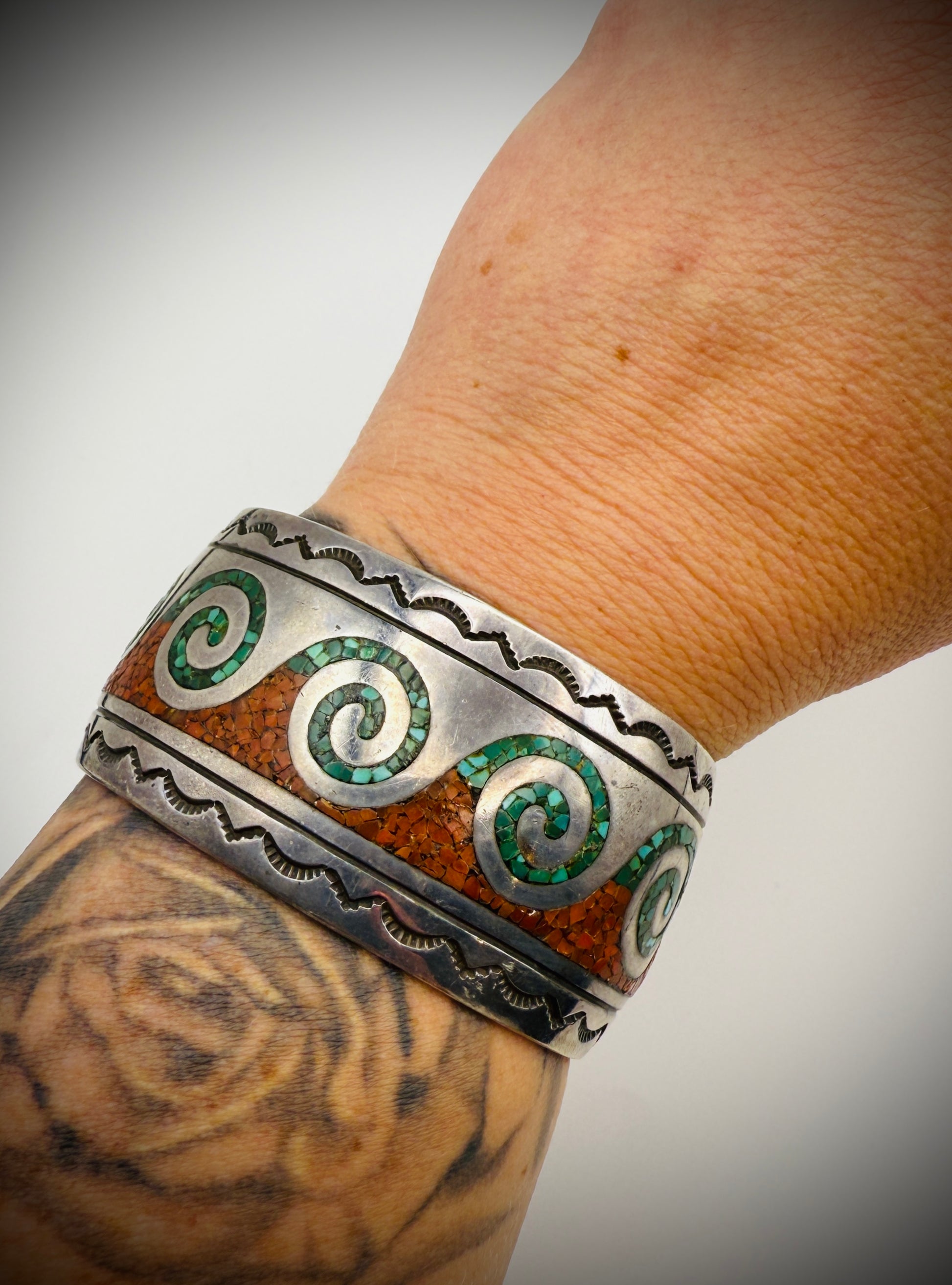 Vintage Navajo Sterling Silver Cuff – Attributed to Juan T. Singer (JTS)