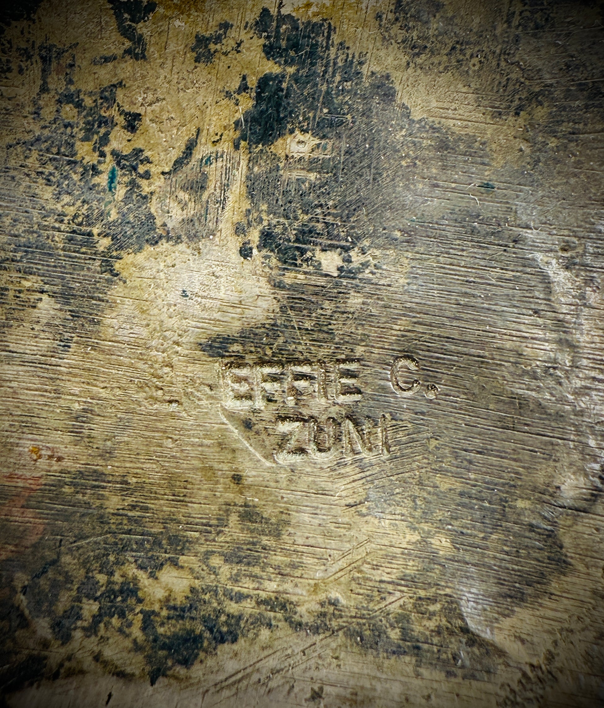 Vintage Effie Calavaza Zuni Sterling Silver Snake & Turquoise Belt Buckle w/Belt