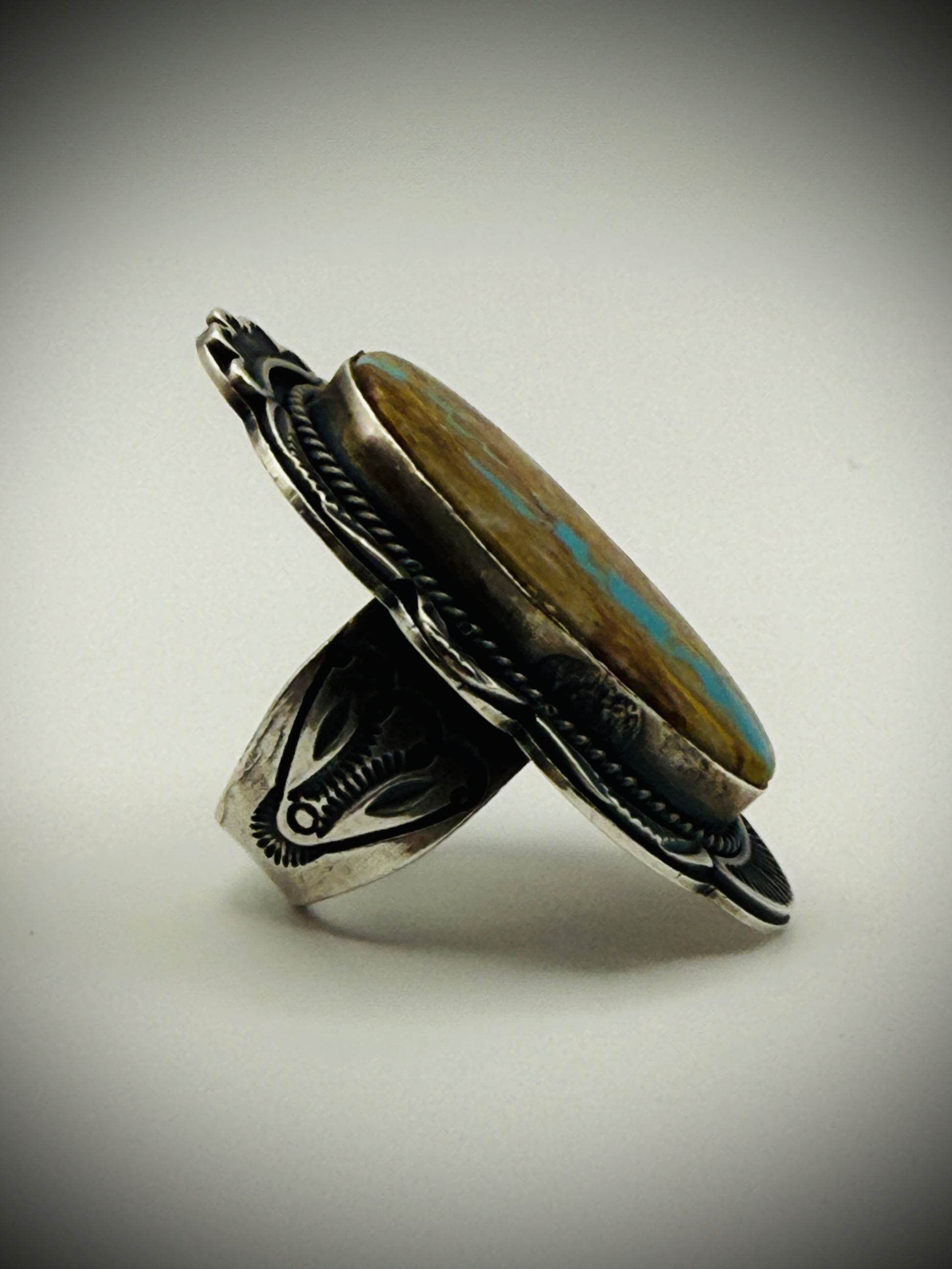 Navajo Sterling Silver Ring – Gilbert Platero – Royston Ribbon