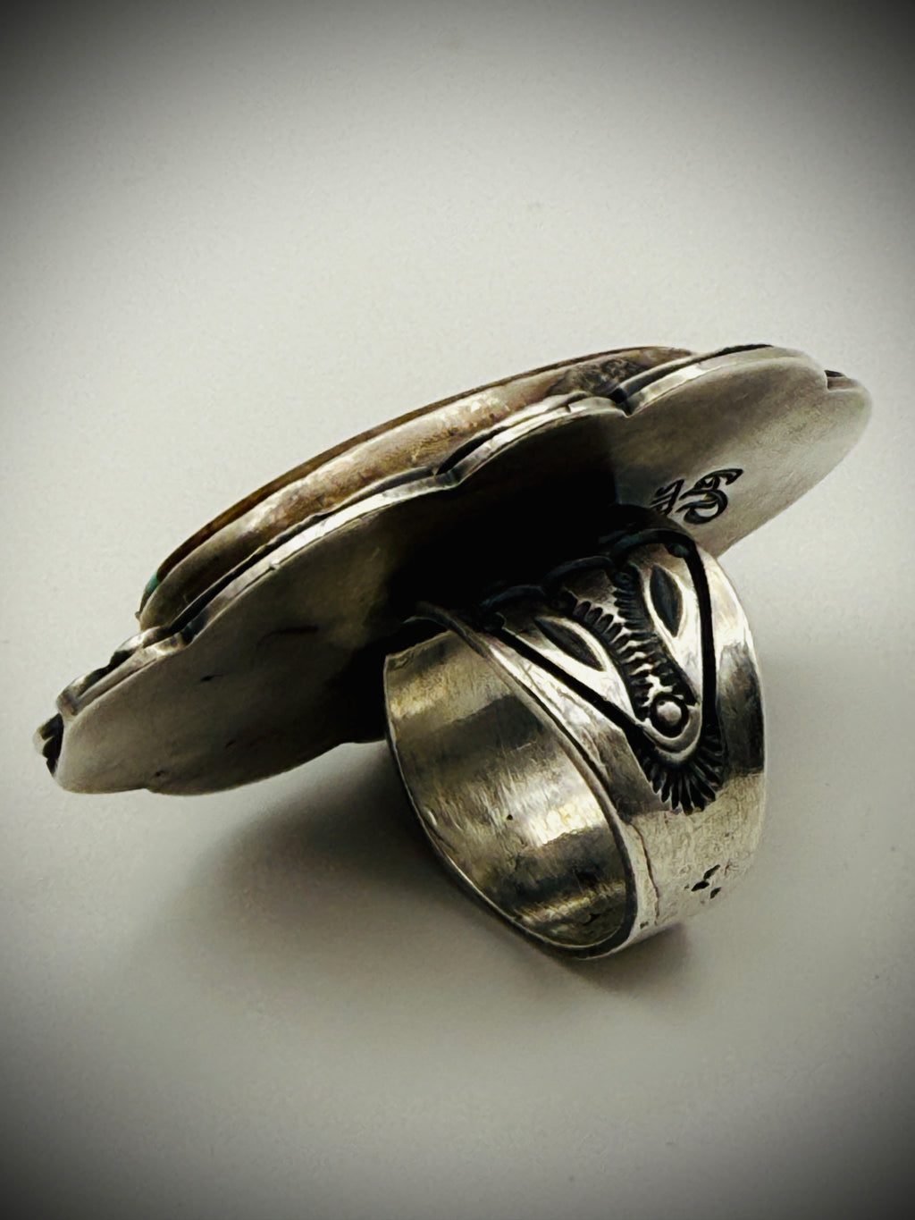 Navajo Sterling Silver Ring – Gilbert Platero – Royston Ribbon