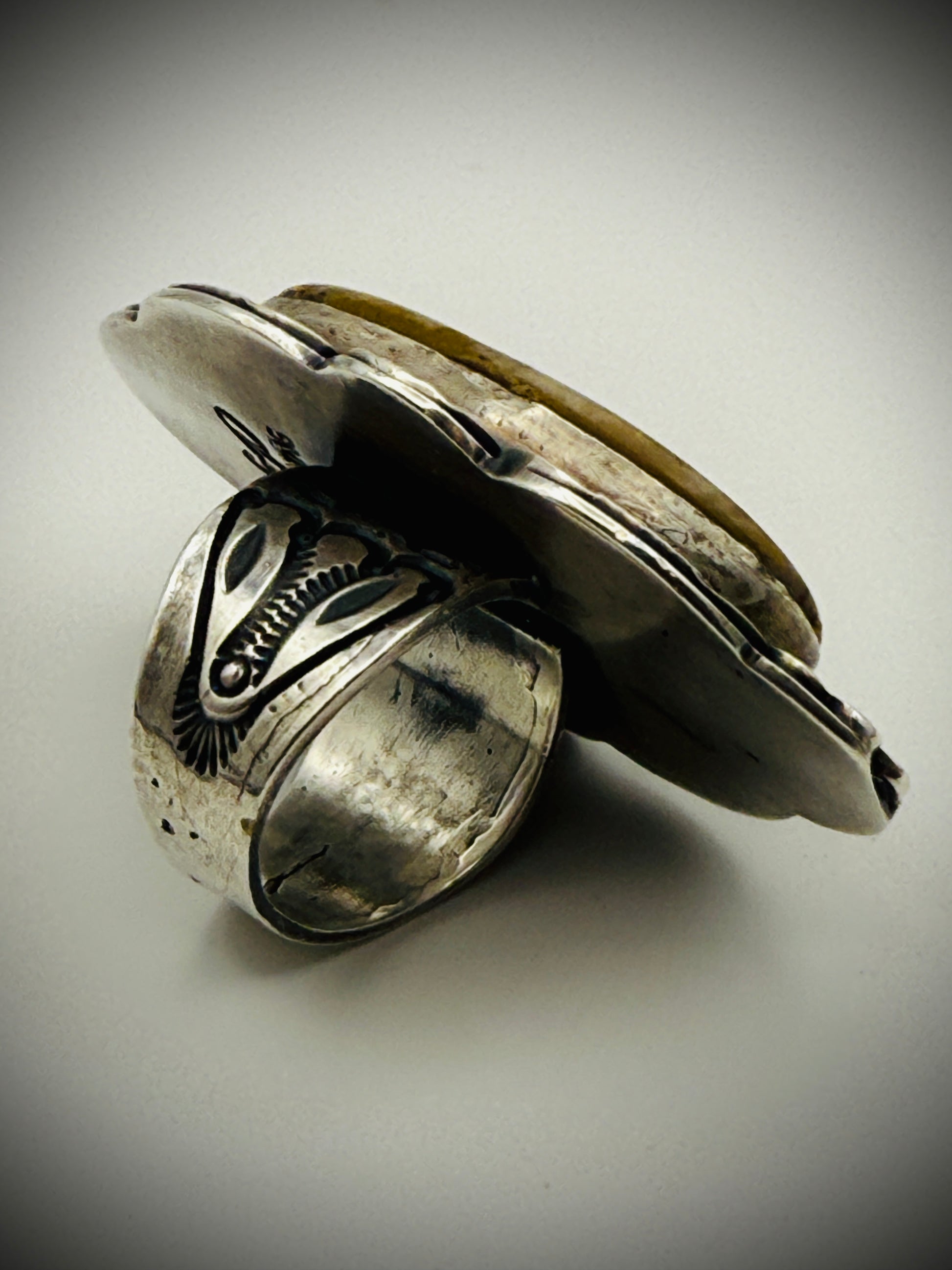 Navajo Sterling Silver Ring – Gilbert Platero – Royston Ribbon