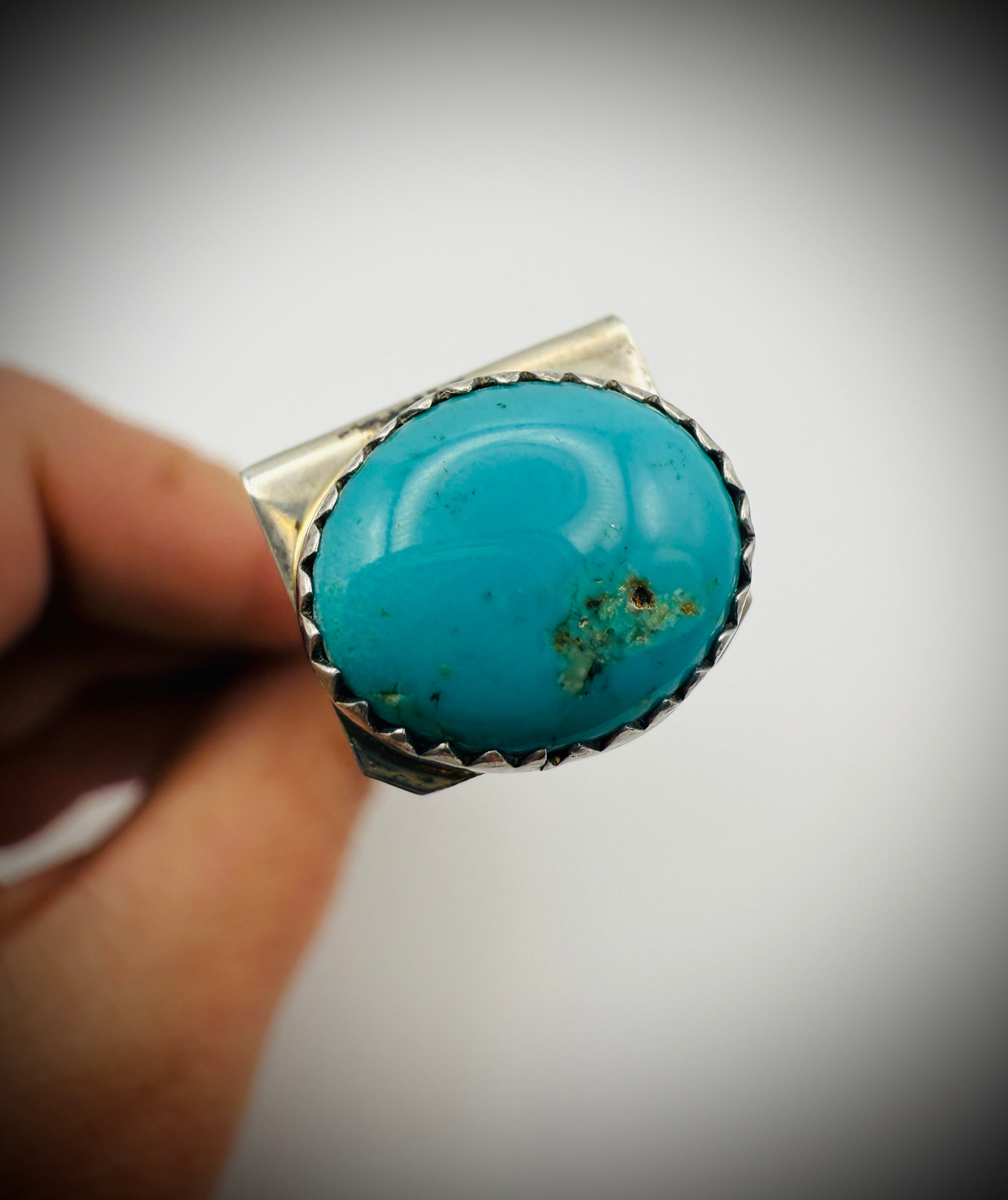 Vintage Navajo Sterling Silver & Turquoise Bookmark – Signed C. Whitehorse