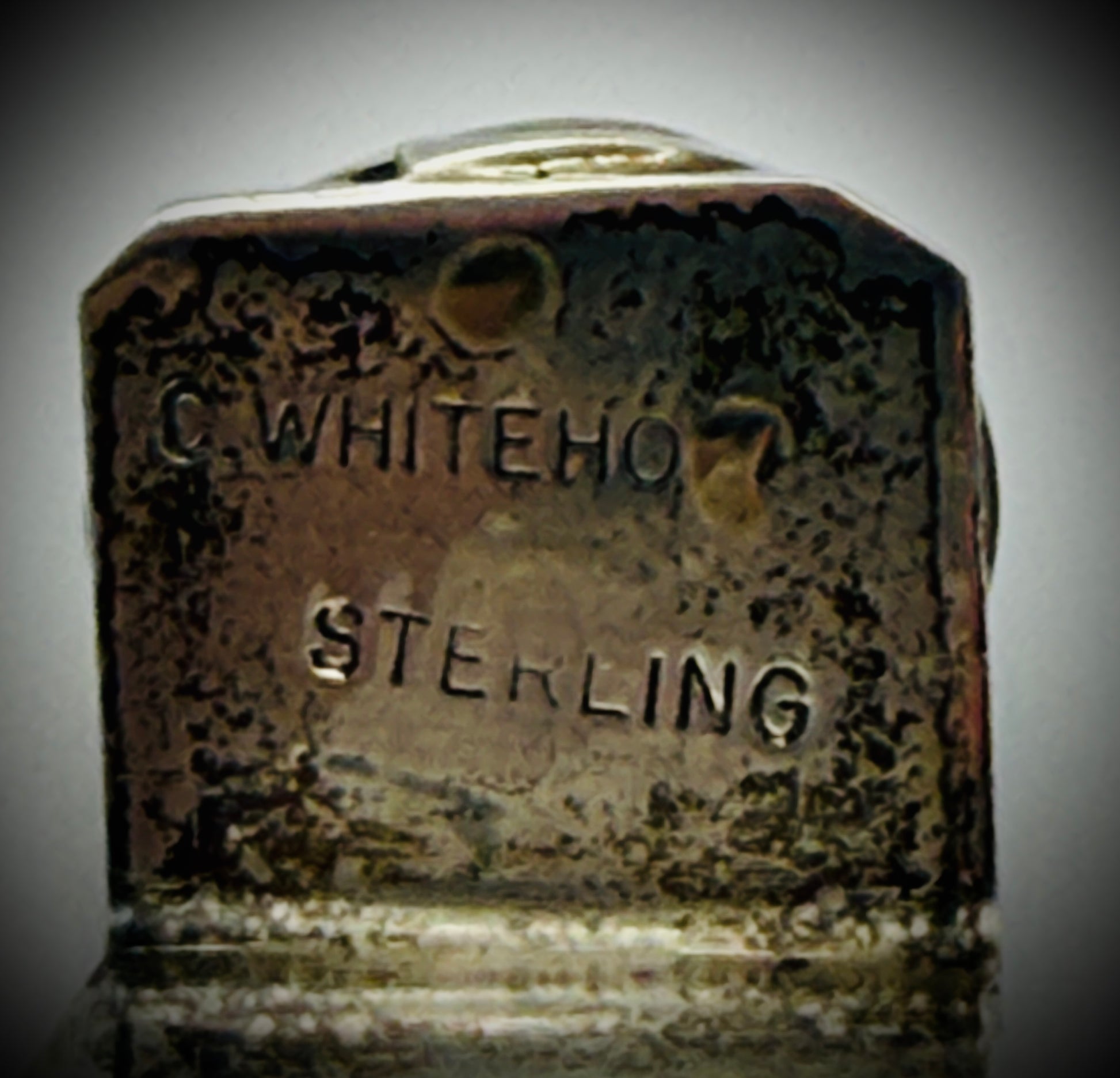 Vintage Navajo Sterling Silver & Turquoise Bookmark – Signed C. Whitehorse