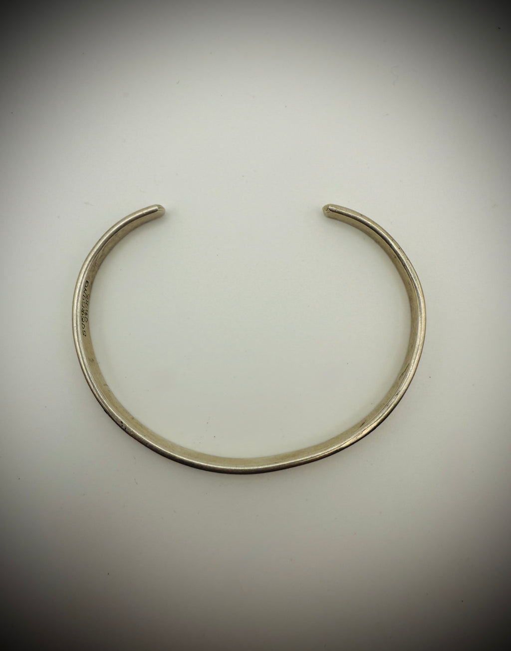 Sterling Silver Cuff Bracelet – Artist Stamped Tahe (Navajo)