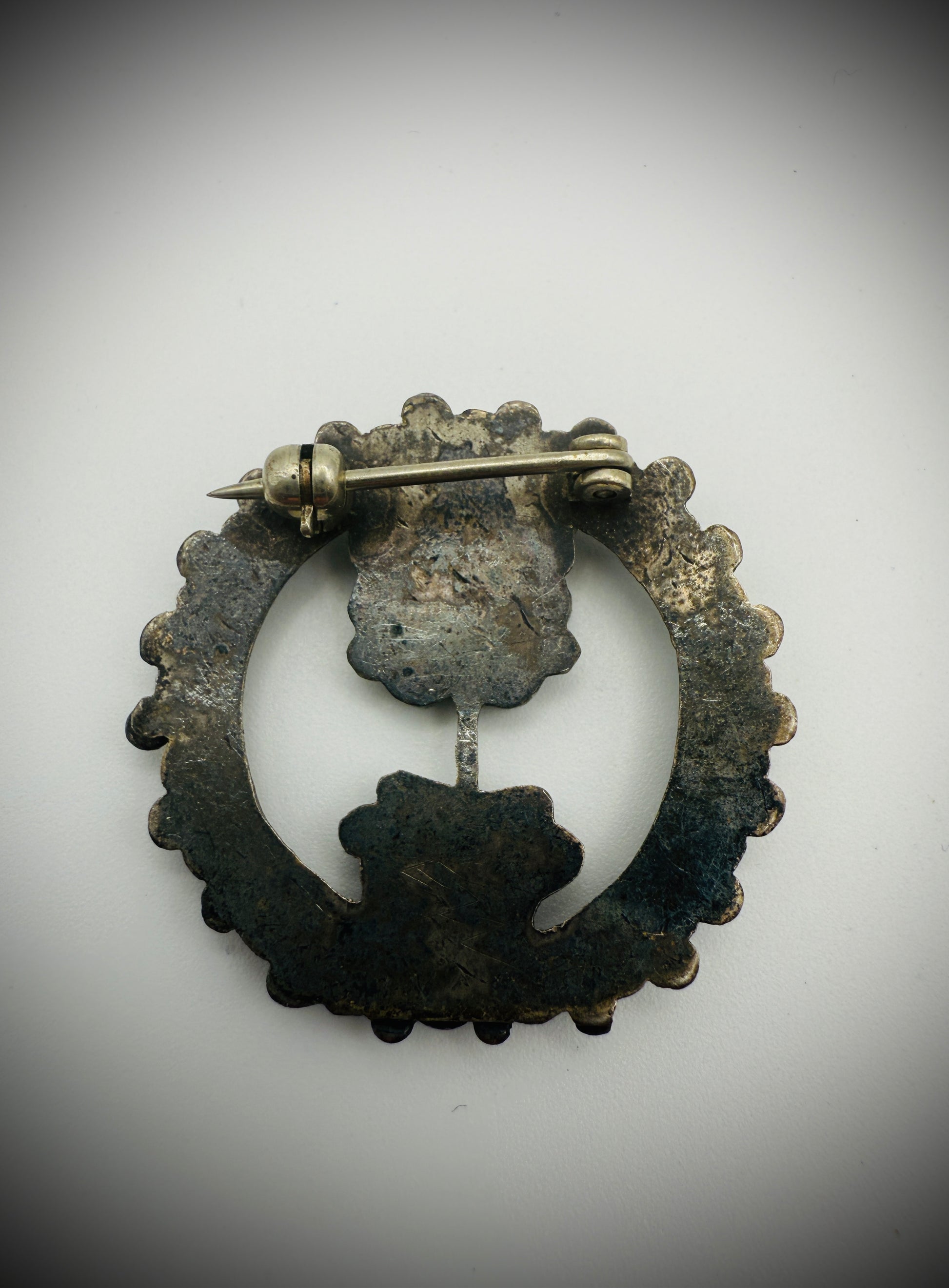 Vintage Sterling Silver Turquoise Cluster Brooch