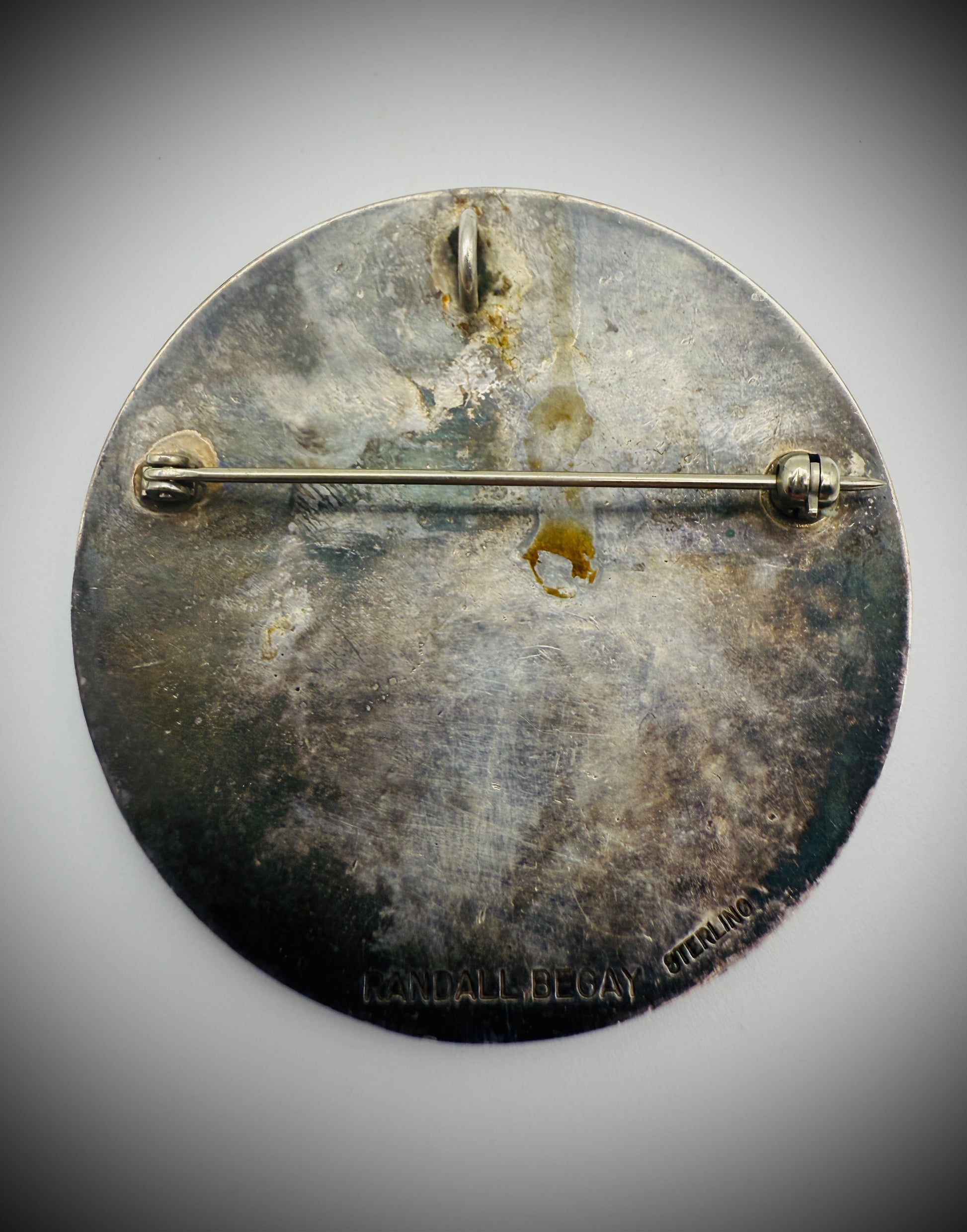 Vintage Sterling Silver Pendant/Brooch – Randall Begay (Navajo) – Storytelling Design