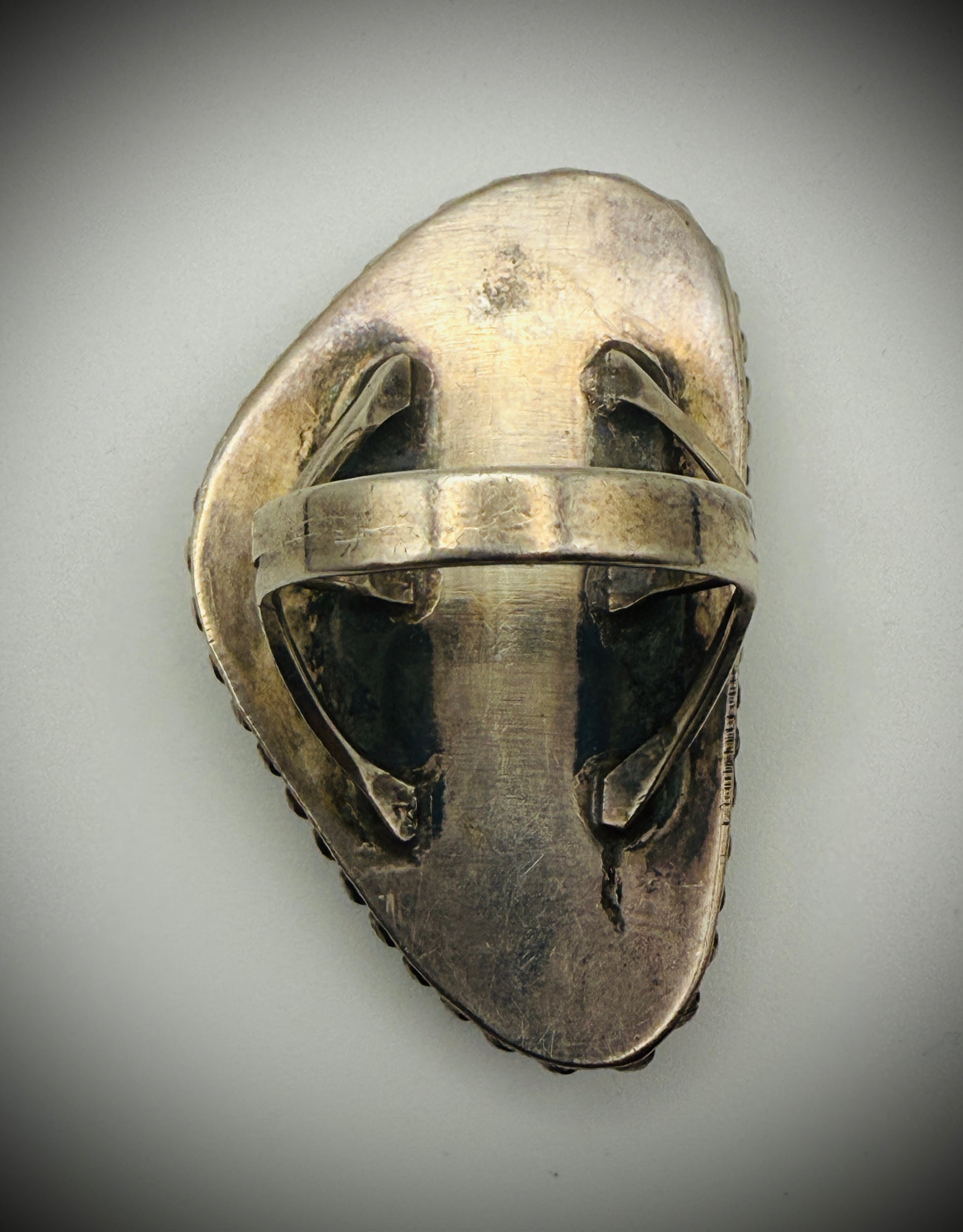 Vintage Sterling Silver Turquoise Statement Ring – Size 7.75