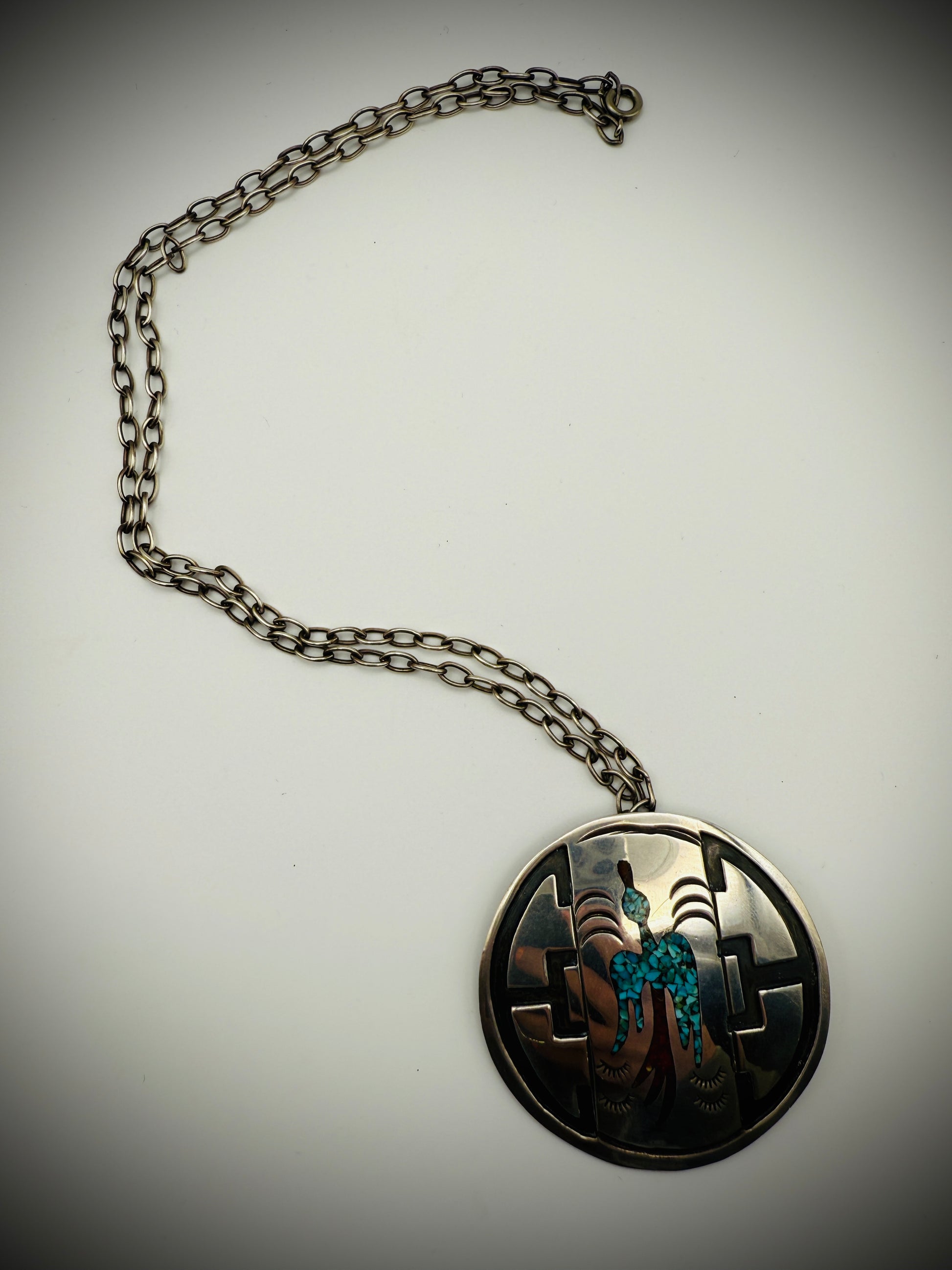 Signed "R" - Vintage Sterling Silver Peyote Bird Pendant/Brooch