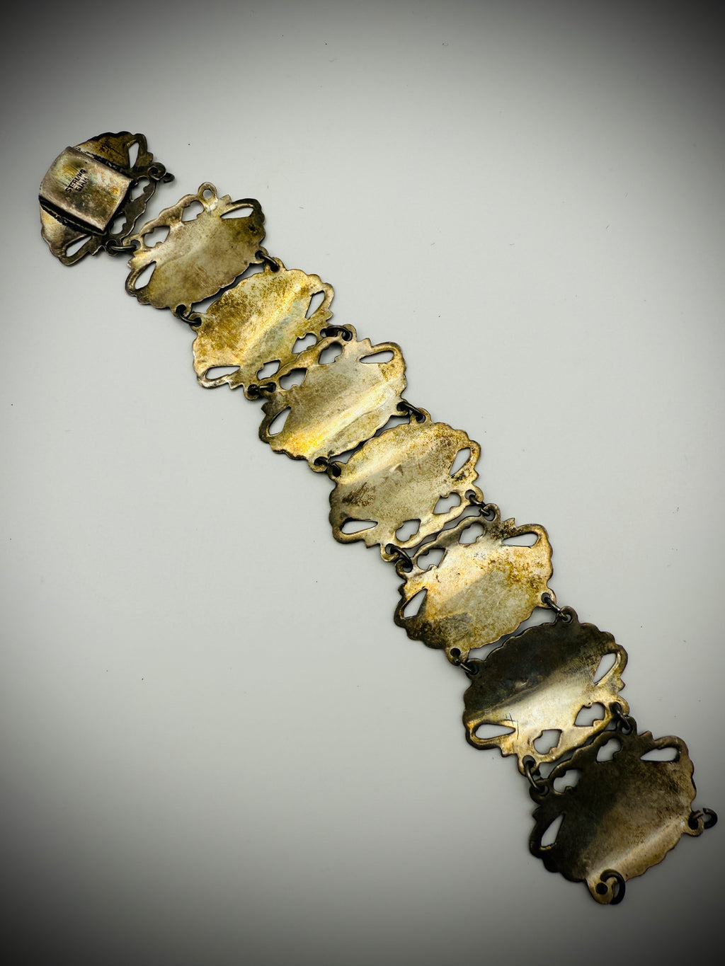 Vintage Siam Niello Lot – Compact, Bracelet (Repair), & 2 Brooches