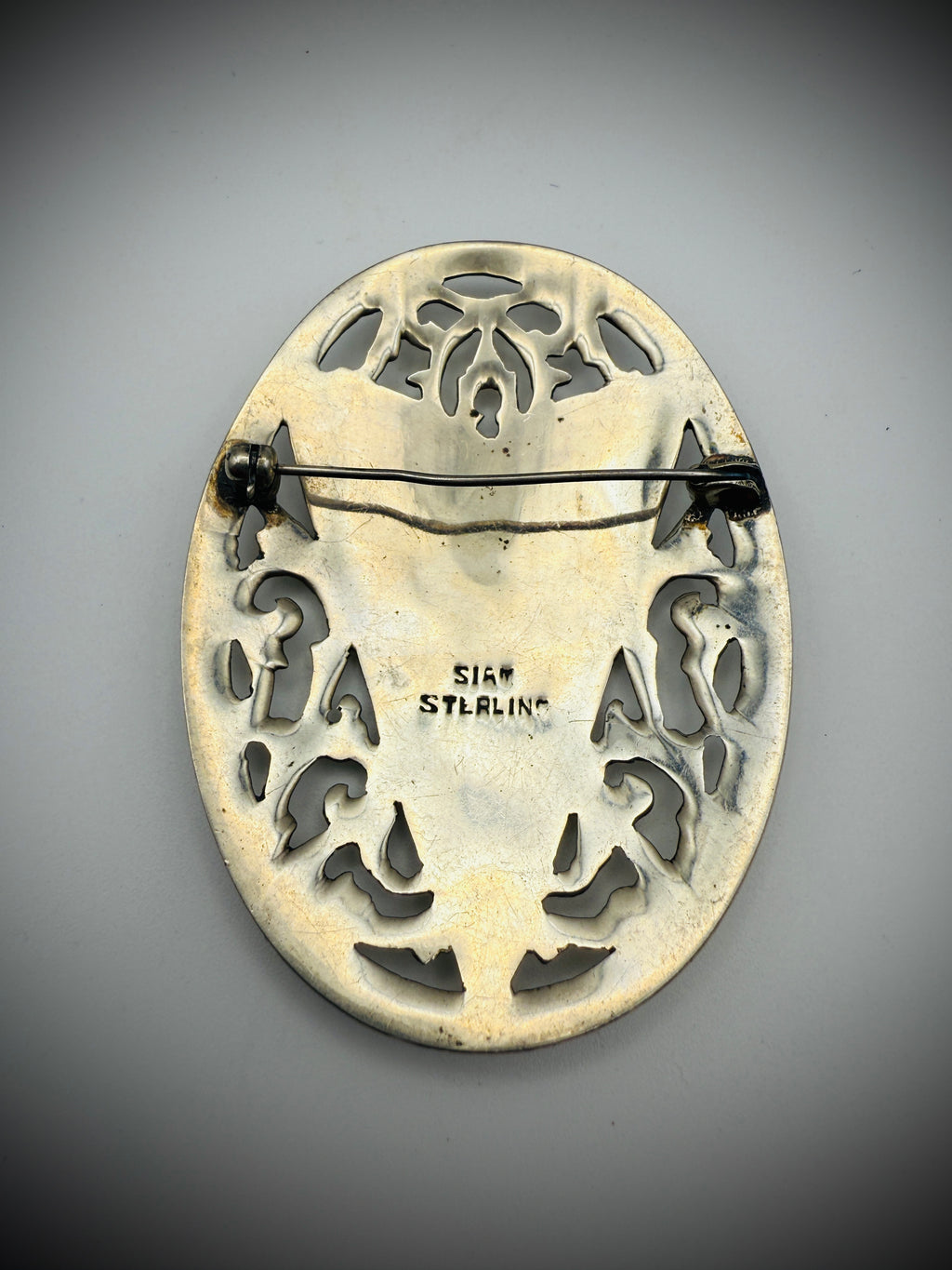 Vintage Siam Niello Lot – Compact, Bracelet (Repair), & 2 Brooches