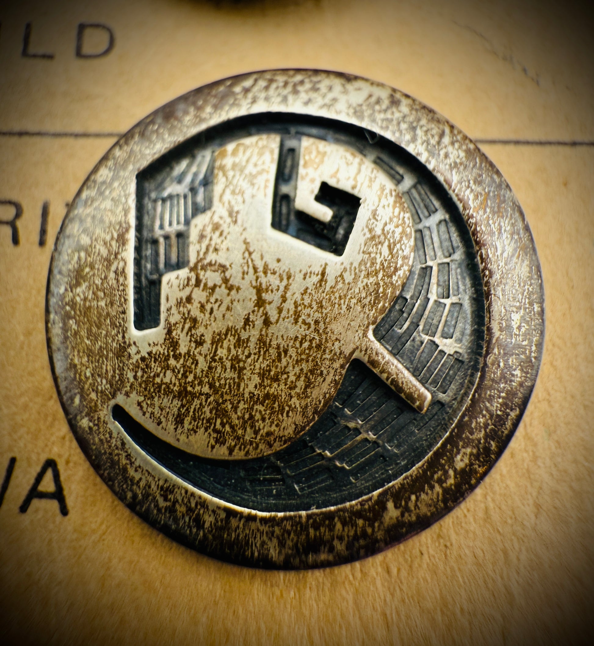 Hopi Guild Sterling Overlay Buttons (2 Cards) & Sterling Conchos Lot