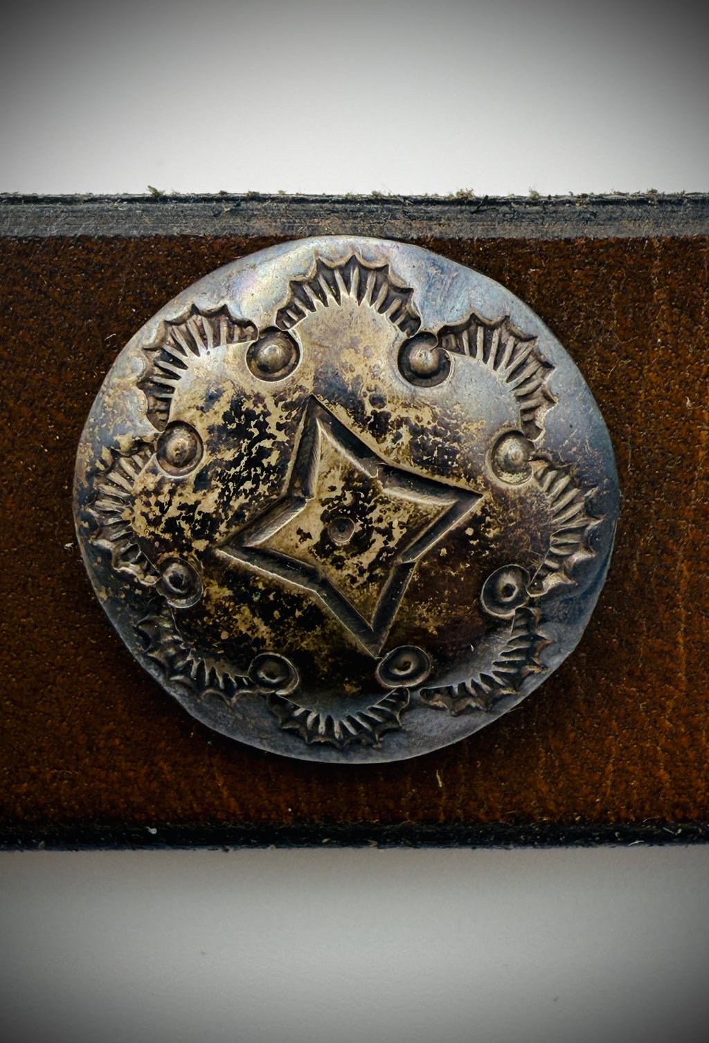 Hopi Guild Sterling Overlay Buttons (2 Cards) & Sterling Conchos Lot