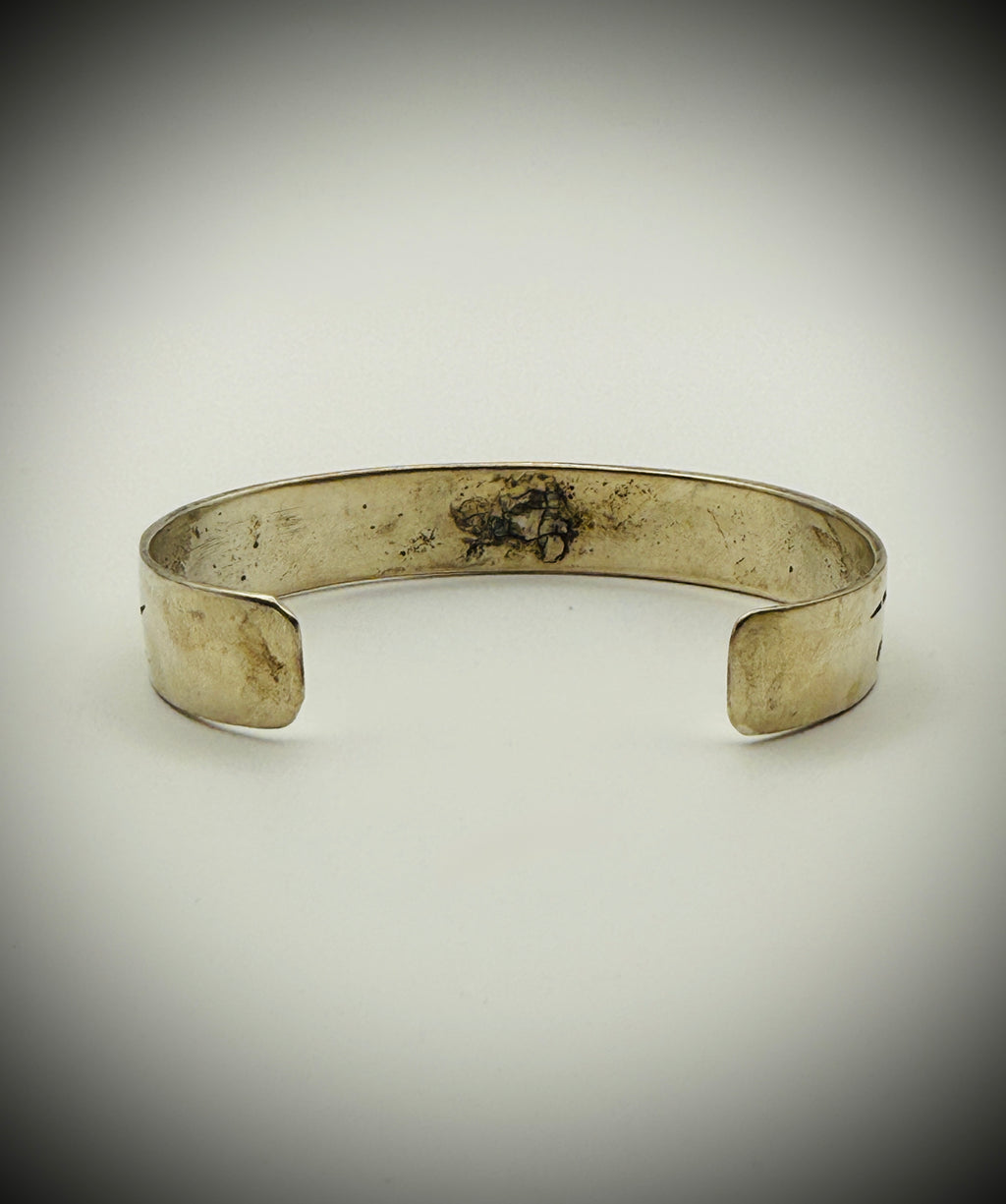 Southwestern Silver Chip-Inlay Cuff (Turquoise & Coral) | Sz 6.5 total | 20g