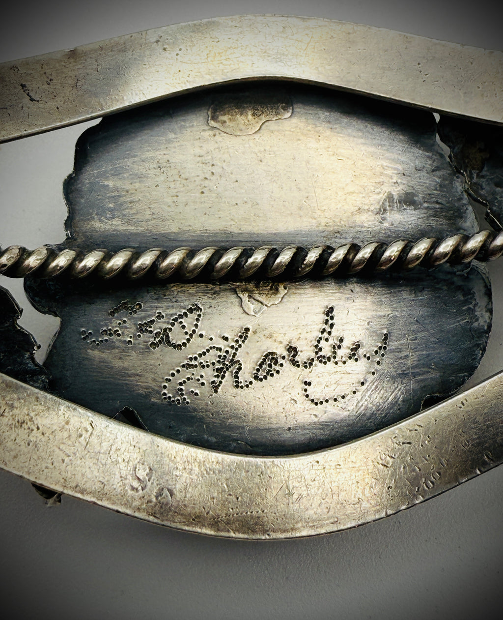 Navajo Sterling Turquoise Cuff — F & D Charley | 6.5" total | 37g