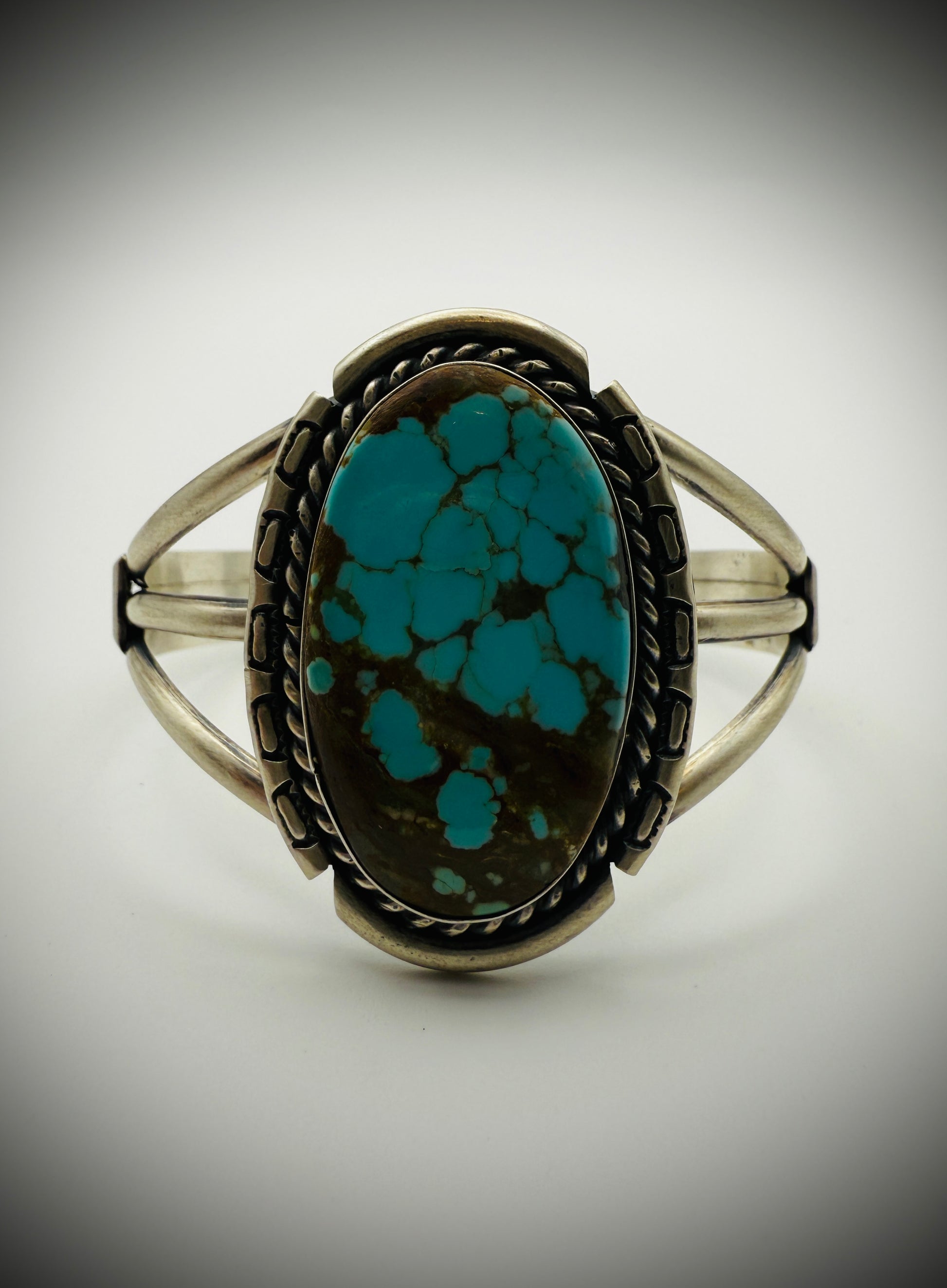 Navajo Sterling Cuff Bracelet — Augustine Largo (AL) Hallmark