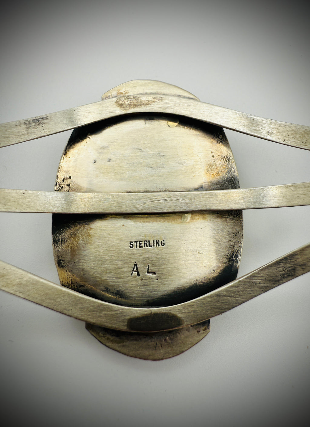 Navajo Sterling Cuff Bracelet — Augustine Largo (AL) Hallmark