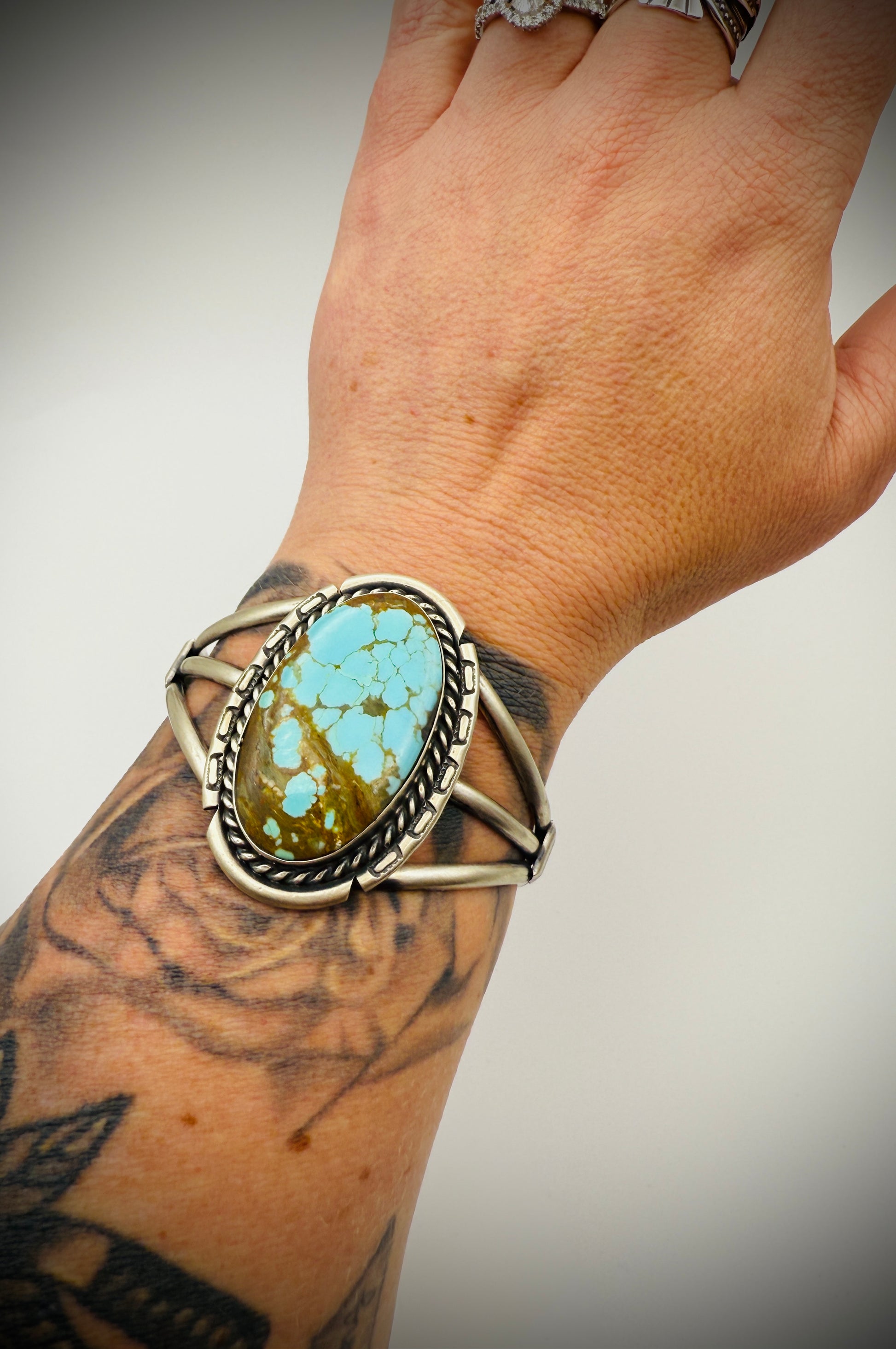 Navajo Sterling Cuff Bracelet — Augustine Largo (AL) Hallmark