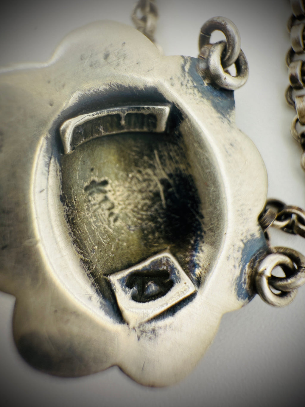 Kevin Randall Sterling Turquoise Concho Set: 18" Necklace & Earrings