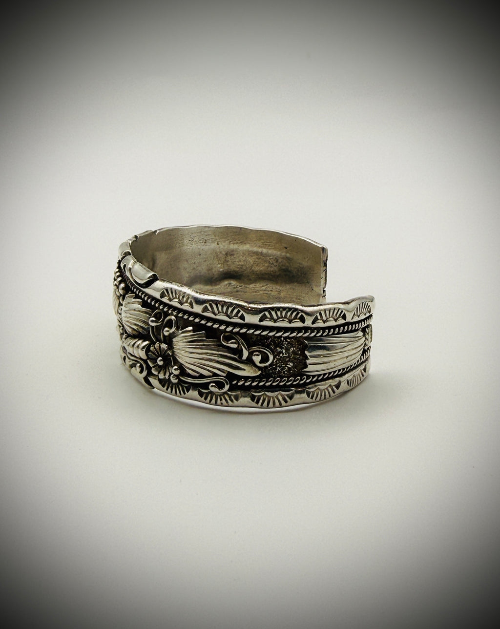 Navajo Sterling Cuff Bracelet — 39g, Sz 6.5" - Artist Signed