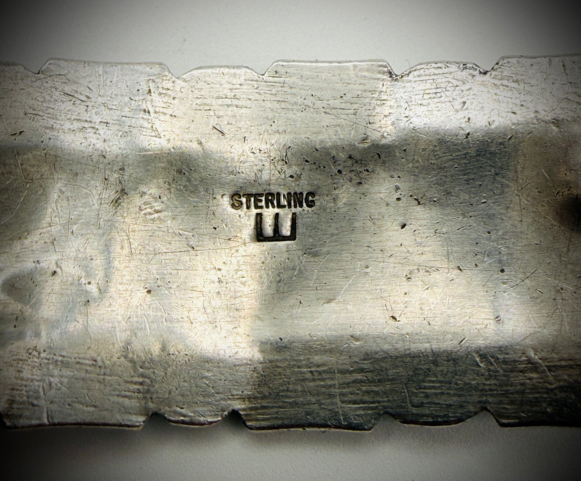 Navajo Sterling Cuff Bracelet — 39g, Sz 6.5" - Artist Signed