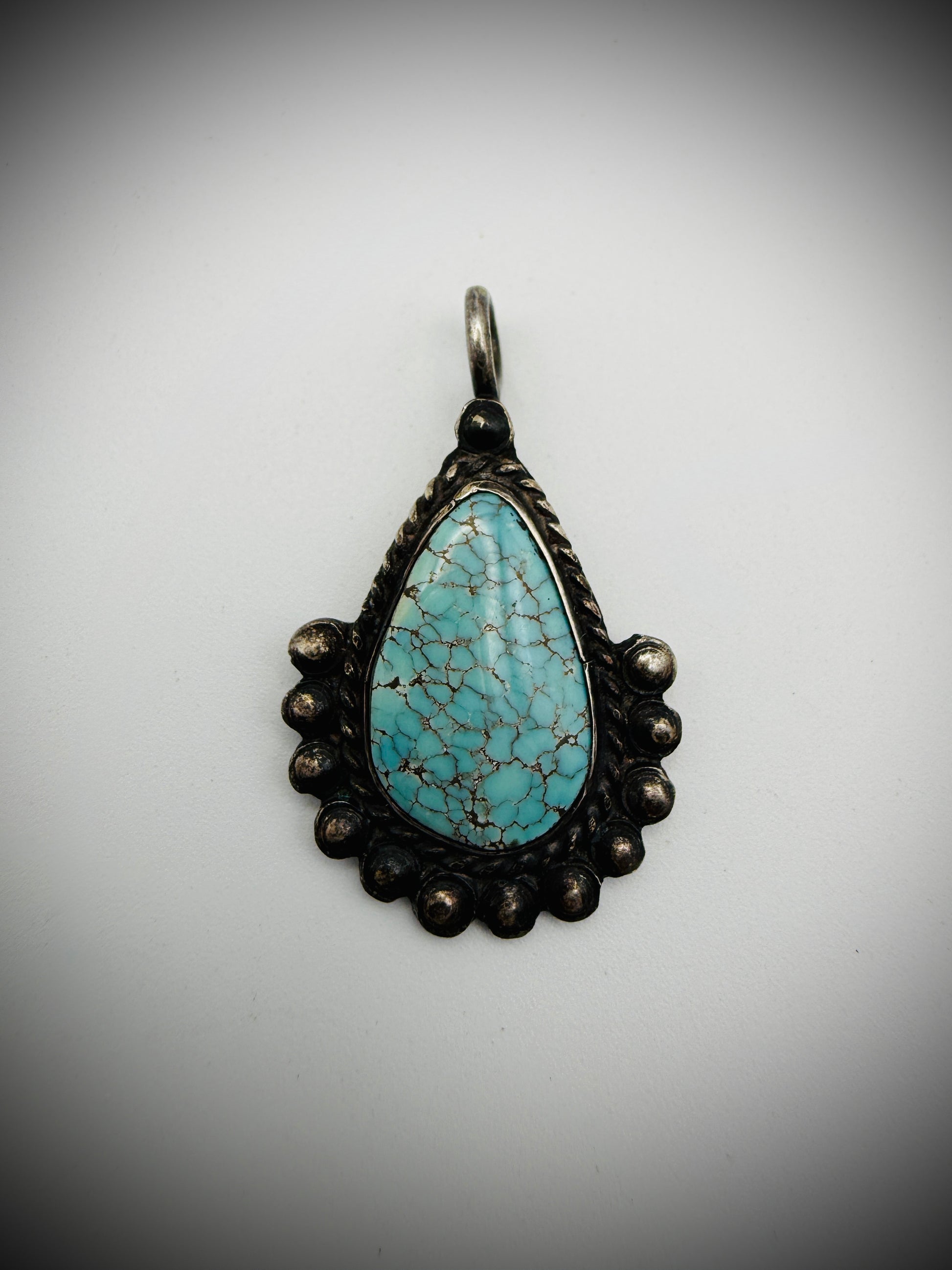 Vintage Turquoise Pendant • 1.25" • Pendant Only