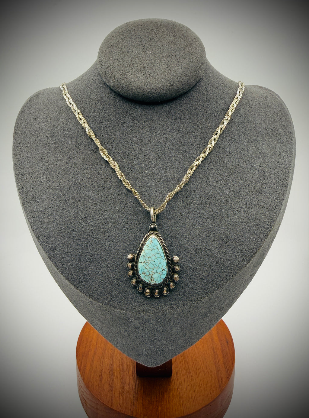Vintage Turquoise Pendant • 1.25" • Pendant Only