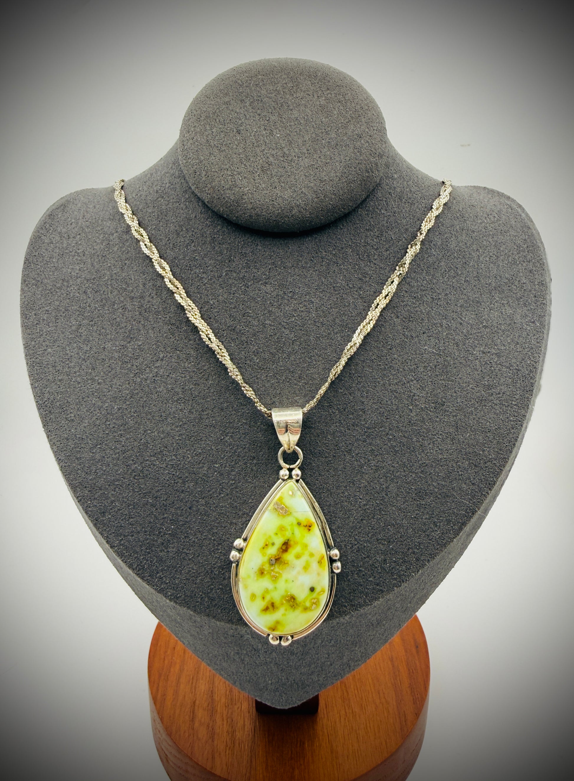 Sterling Palomino Turquoise Pendant • Pendant Only