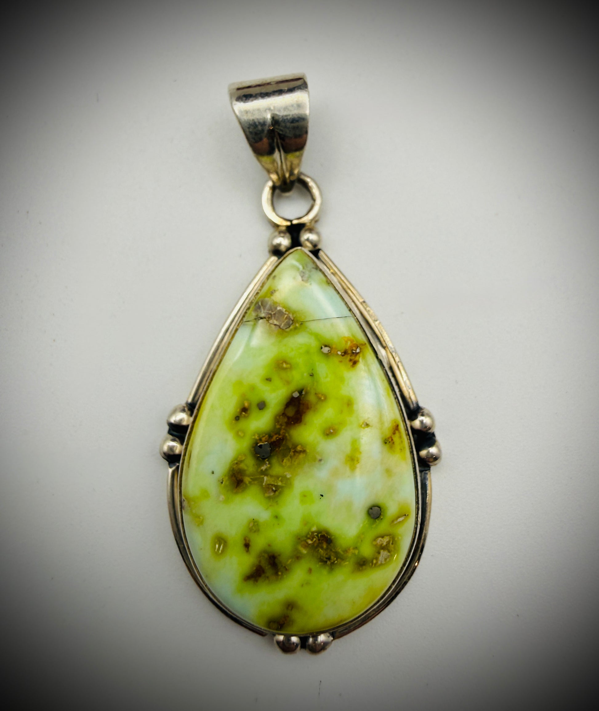 Sterling Palomino Turquoise Pendant • Pendant Only