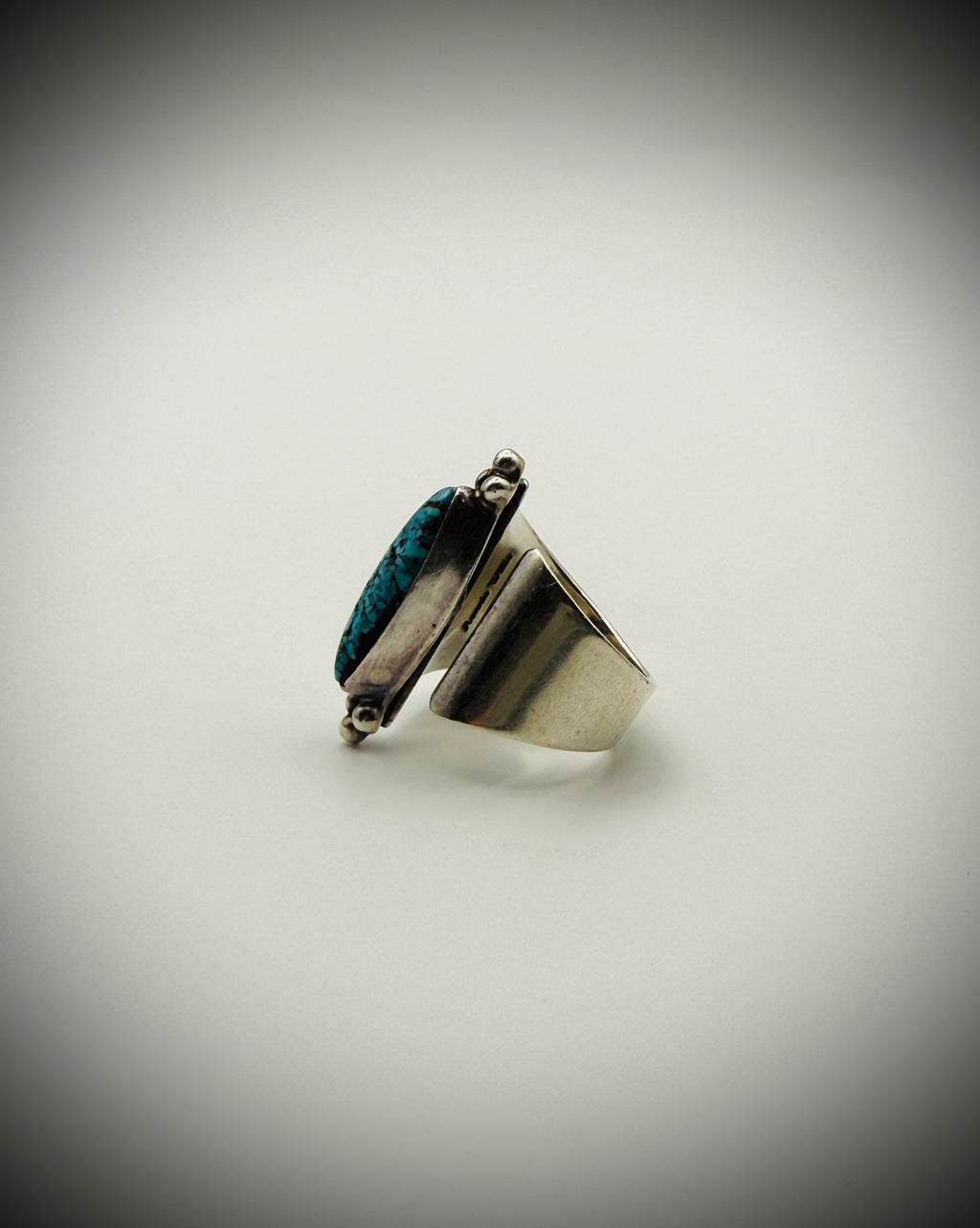 Ronnie Willie Sterling Silver Adjustable Turquoise Ring – Size 8.75 (Adjustable)