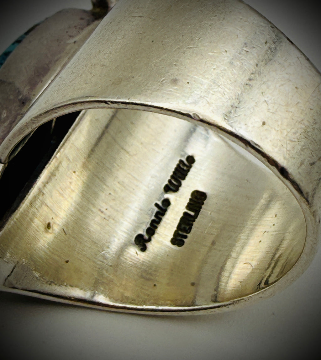 Ronnie Willie Sterling Silver Adjustable Turquoise Ring – Size 8.75 (Adjustable)