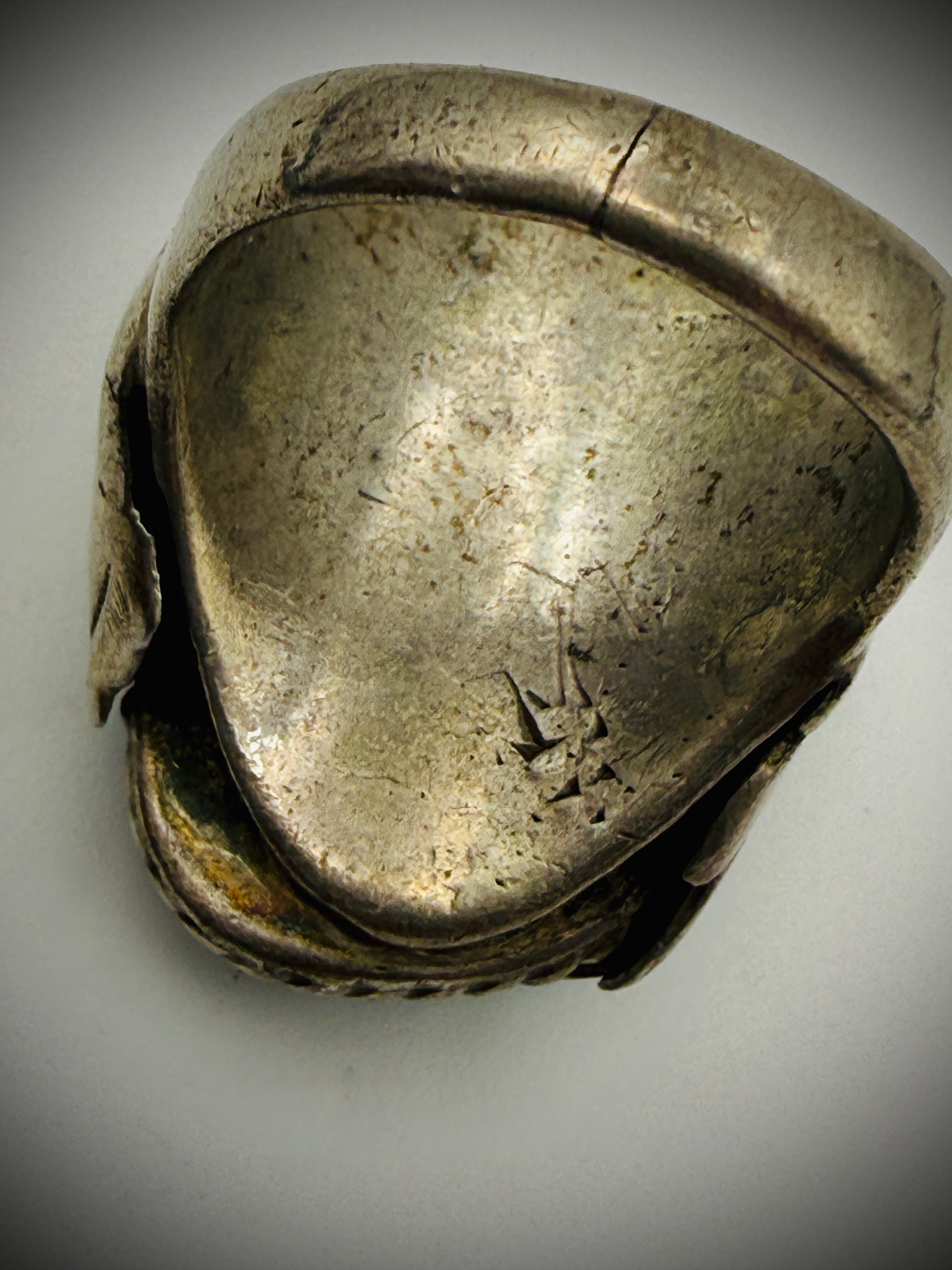 Substantial Vintage Navajo Sterling & Turquoise Statement Ring – Size 8.5, 23g