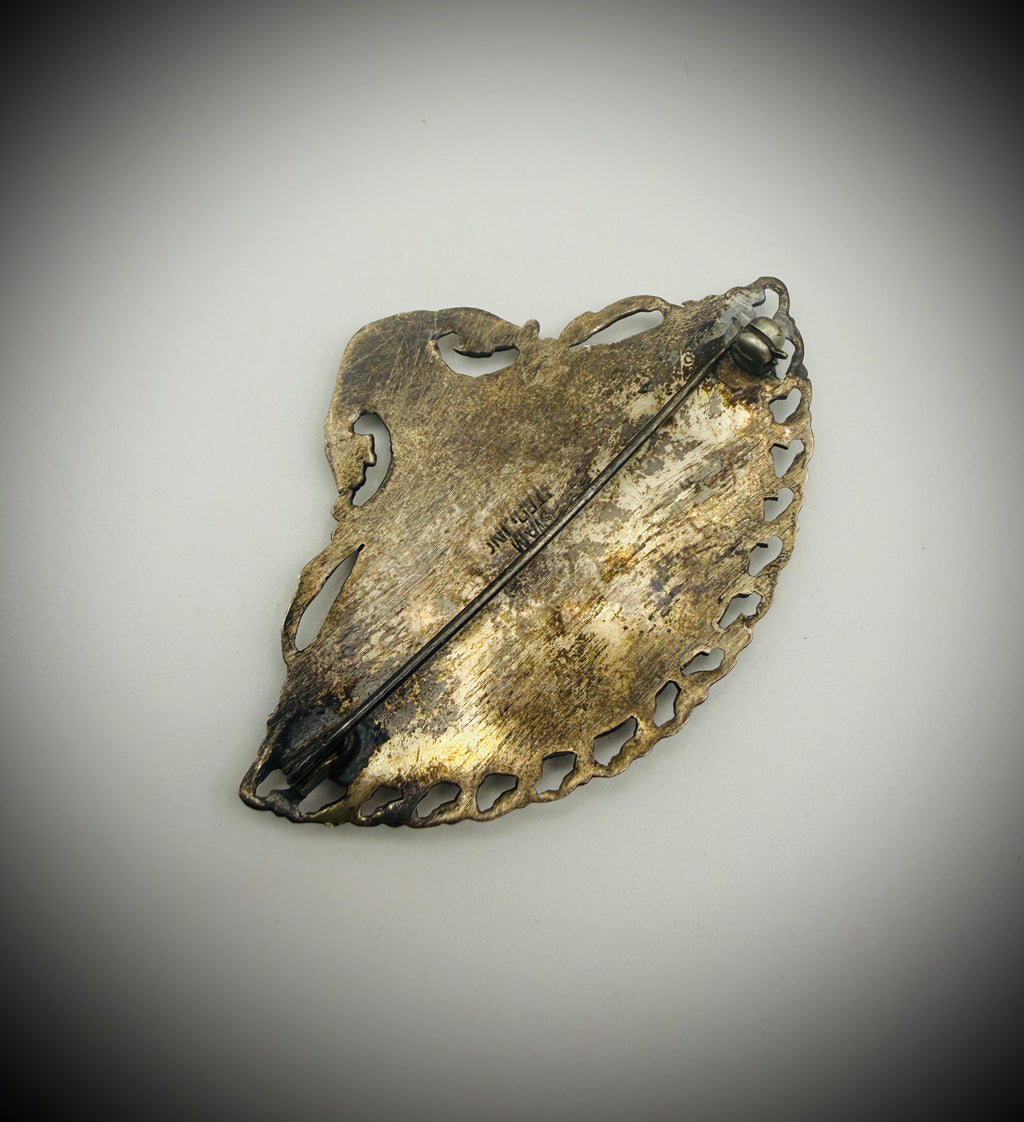 Vintage Siam Niello Lot – Compact, Bracelet (Repair), & 2 Brooches