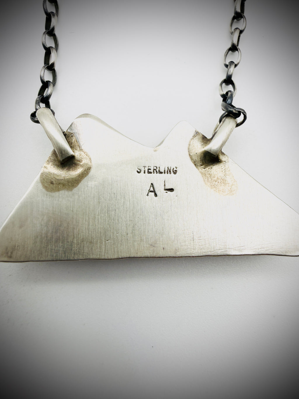 Augustine Largo Turquoise Mountain Necklace — Sterling, 18", 15g