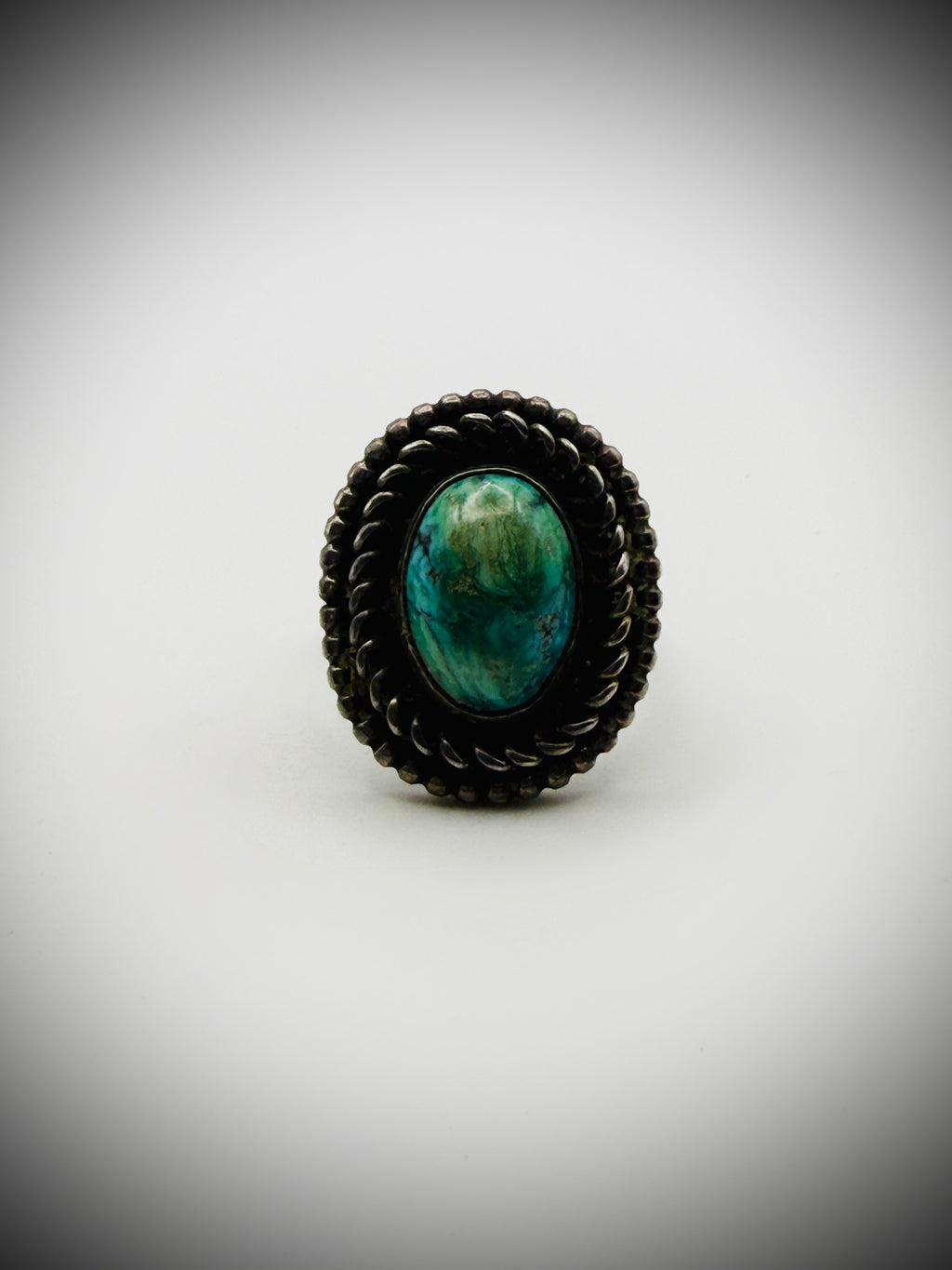 Vintage Sterling Ring — Signed “ER” — Size 6.5, 7g